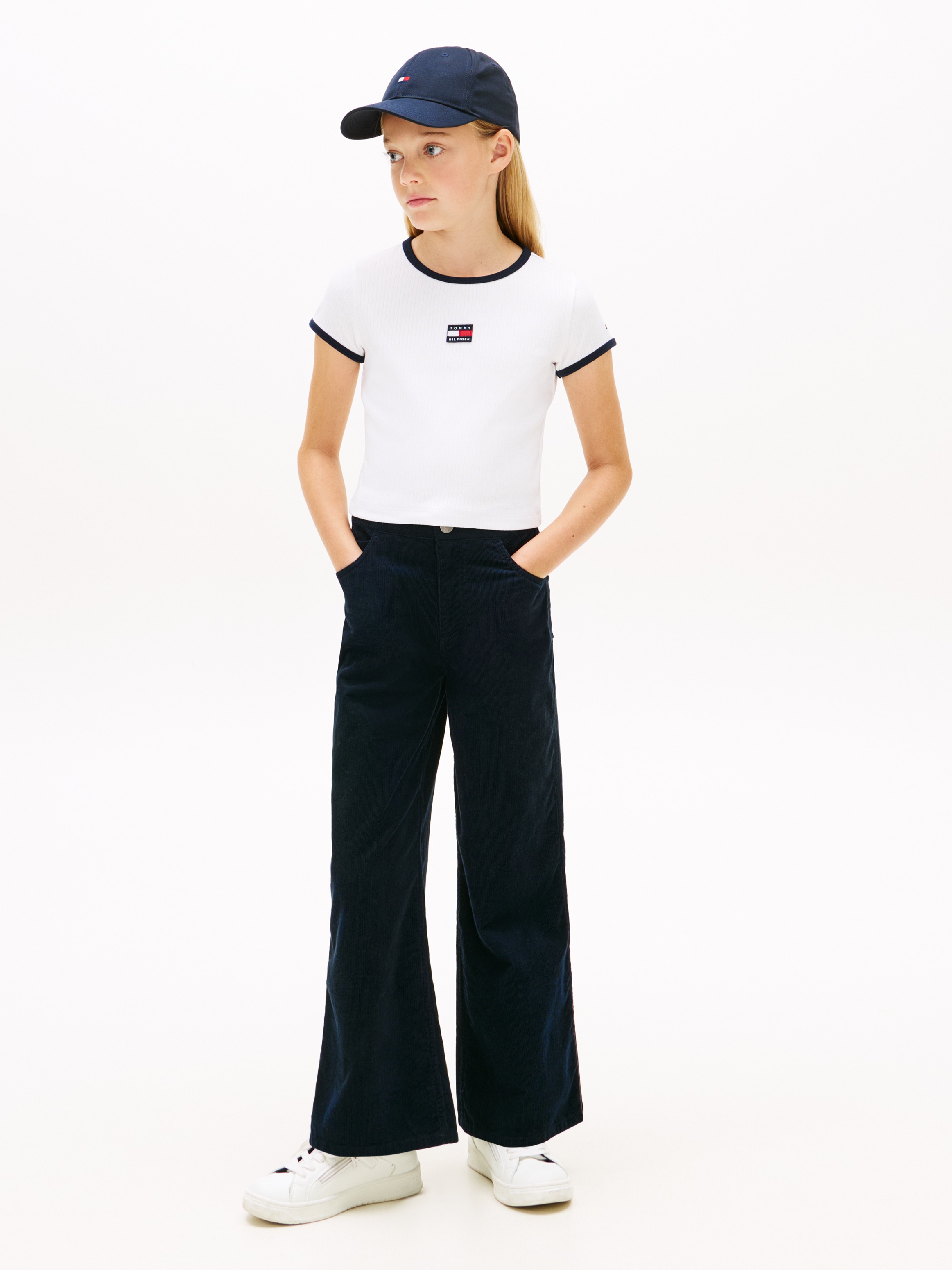 Tommy Hilfiger T-Shirt Kinder bis 16 Jahre, mit Rundhalsausschnitt