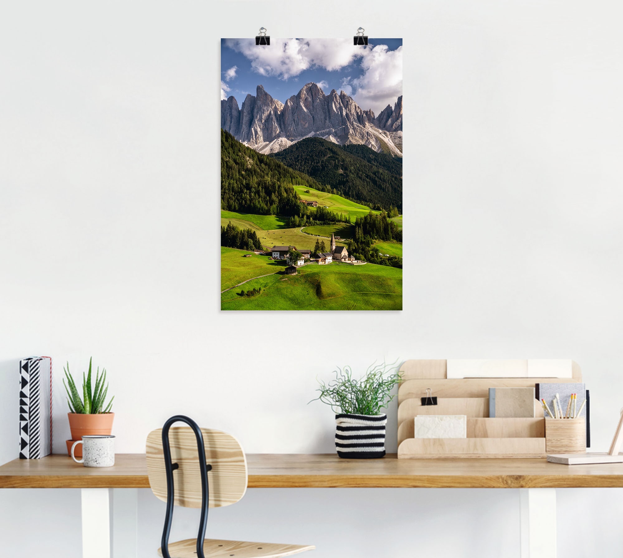 Artland Wandbild »Sommer in Südtirol in den Dolomiten«, Berge &  Alpenbilder, (1 St.), als Alubild, Leinwandbild, Wandaufkleber oder Poster  in versch. Größen auf Raten bestellen