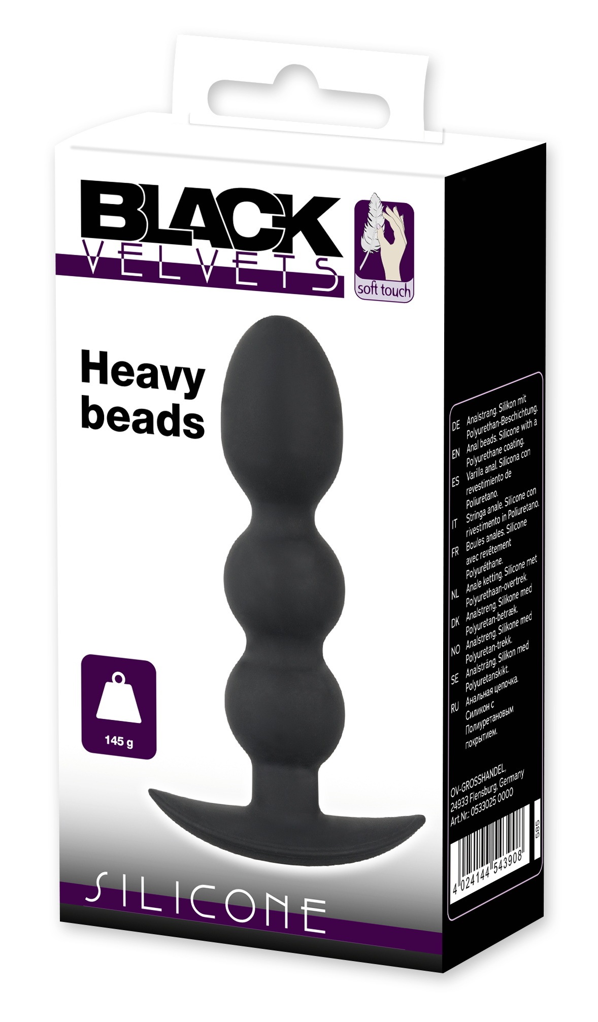 BLACK VELVETS Anal-Stimulator »Analplug Heavy Beads« ()