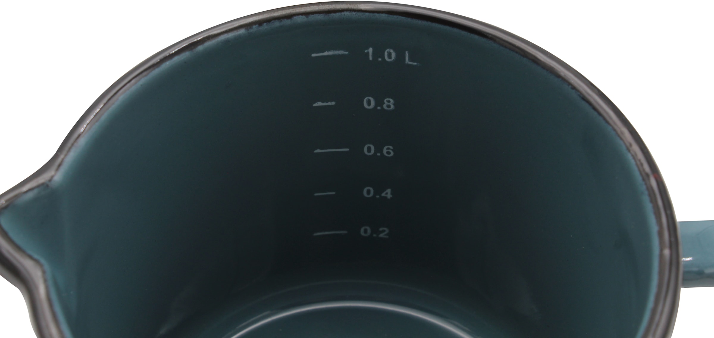 Krüger Kochtopf »Petrol«, Emaille, (Set, 6 tlg.), Induktion