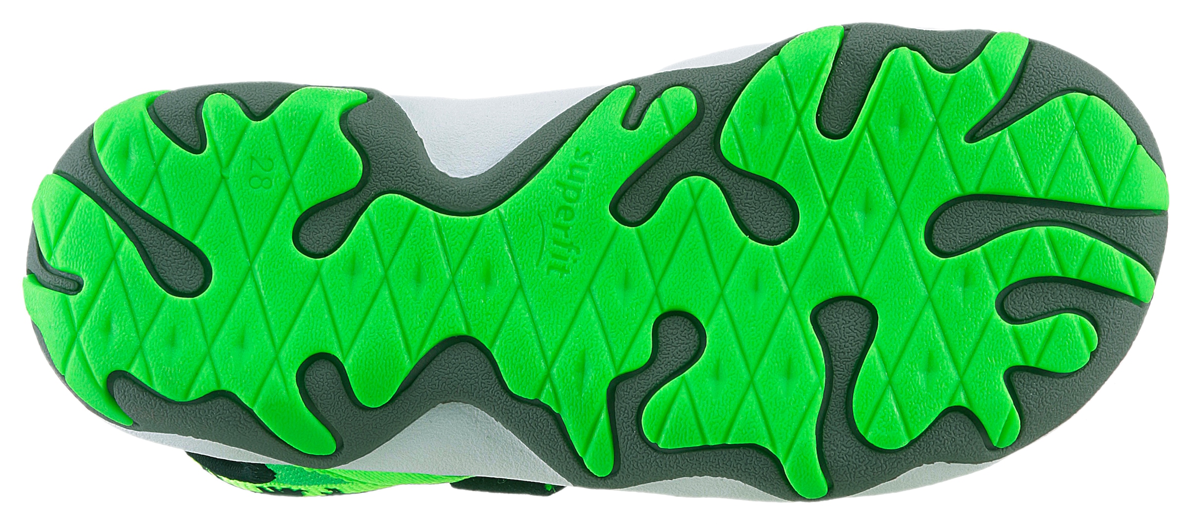 Superfit Sandale »MIKE 3.0 WMS: mittel«, Outdoorsandale mit Klett, Fußballlogo, Größenschablone zum Download