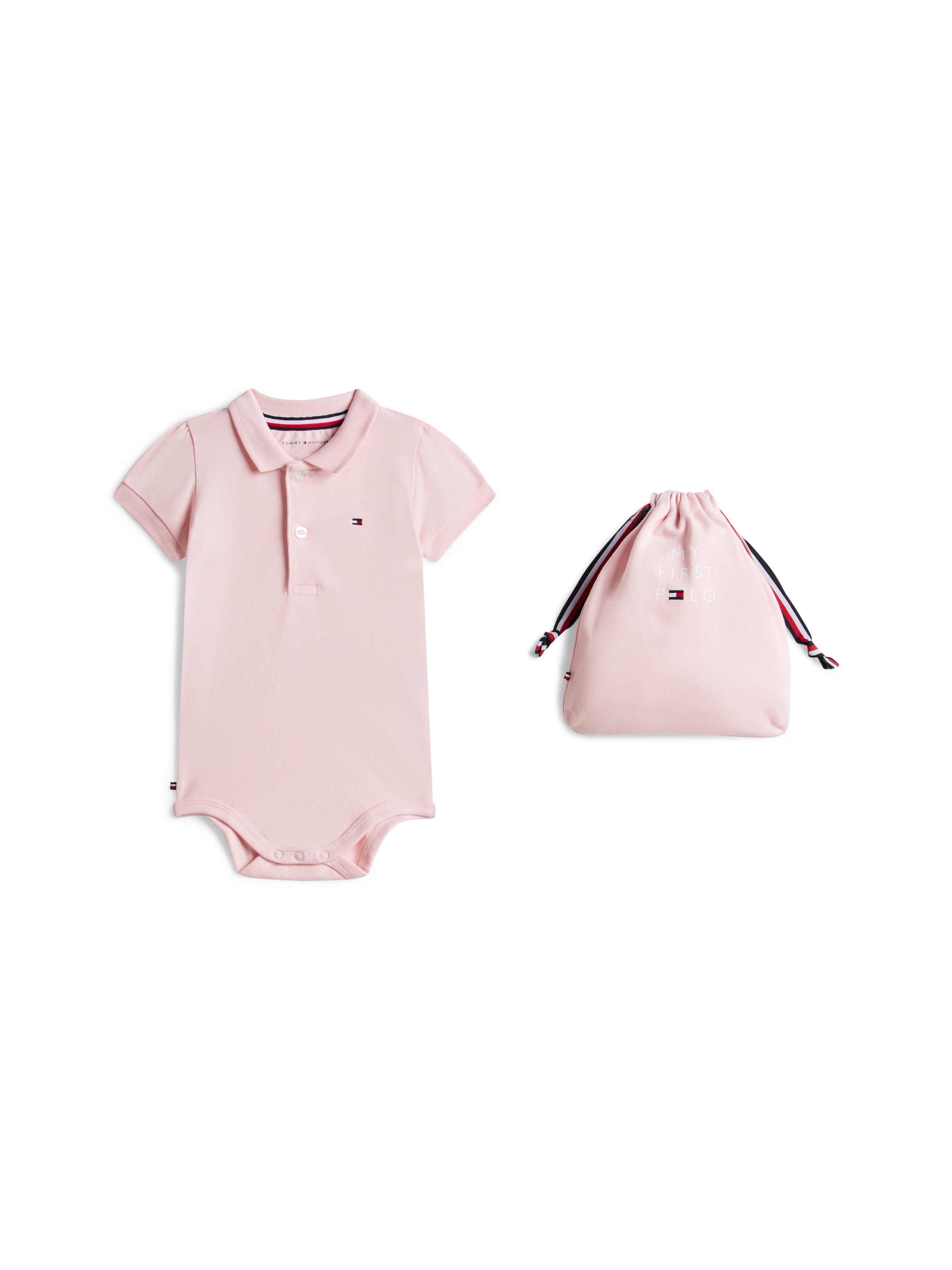 Tommy Hilfiger Kurzarmbody »POLO BODY GIFTPACK« Set, 2 für Babys, mit Geschenkbeutel