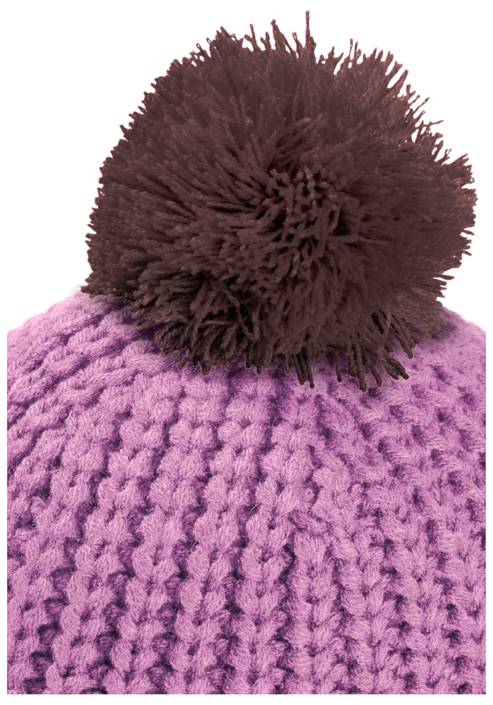 Jack Wolfskin Bommelmütze »POMPOM BADGE BEANIE K« Kindermütze, warm, mit Bommel