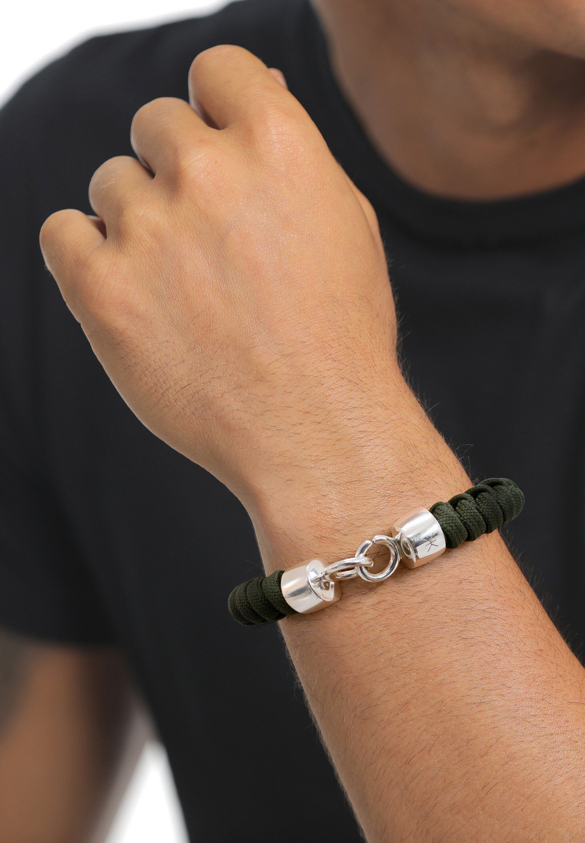 Kuzzoi Armkette »Armband ohne Stein 925 Sterling Silber Herren«