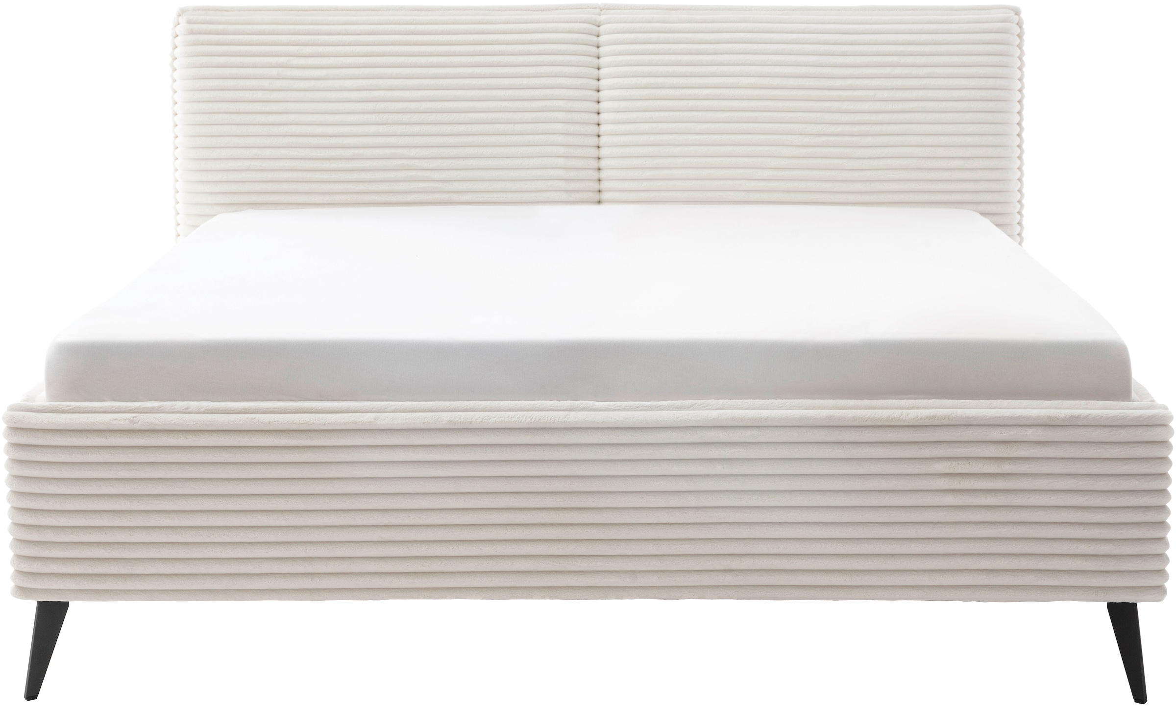 meise.möbel »Matera« in Breitcord, mit schwarzem Metallfuß, wahlweise mit Bettkasten