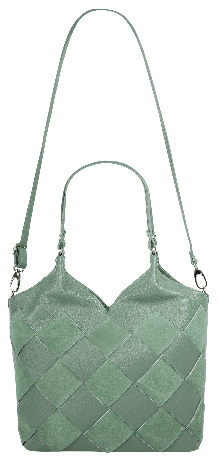 Samantha Look Shopper echt Leder, Made in Italy