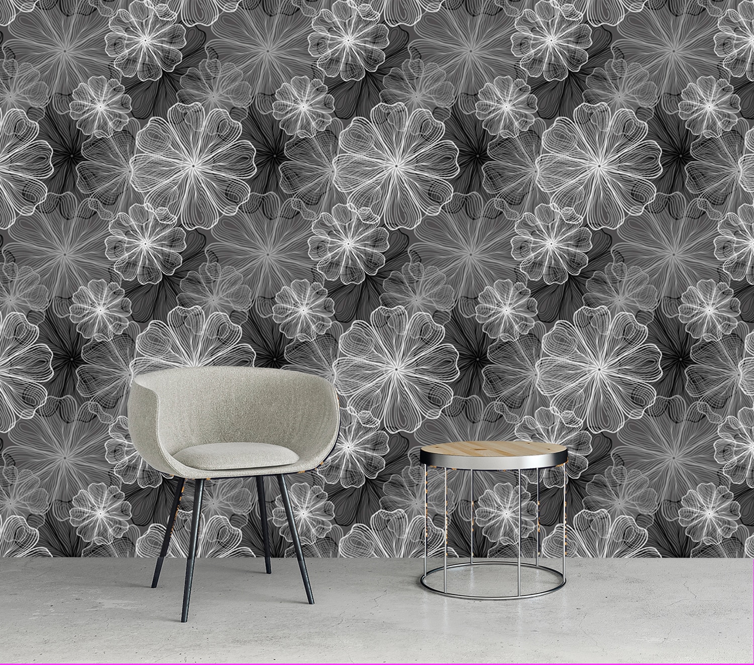 queence Vinyltapete »Jack«, bedruckt-Motiv-botanisch-floral-gemustert-natürlich, 90x250cm, selbstklebend, kinderleichte Anbringung, Sticker