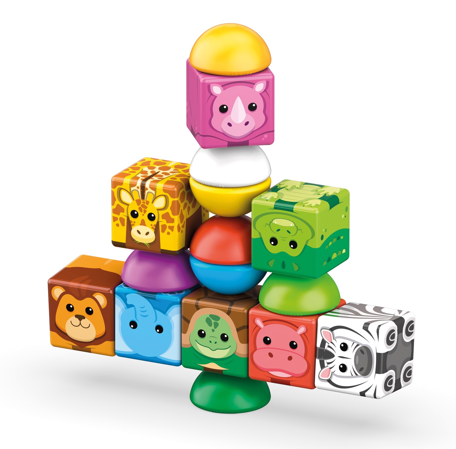Geomag™ Magnetspielbausteine »Magicube Blocks Stacking Safari (310)« Made in Europe
