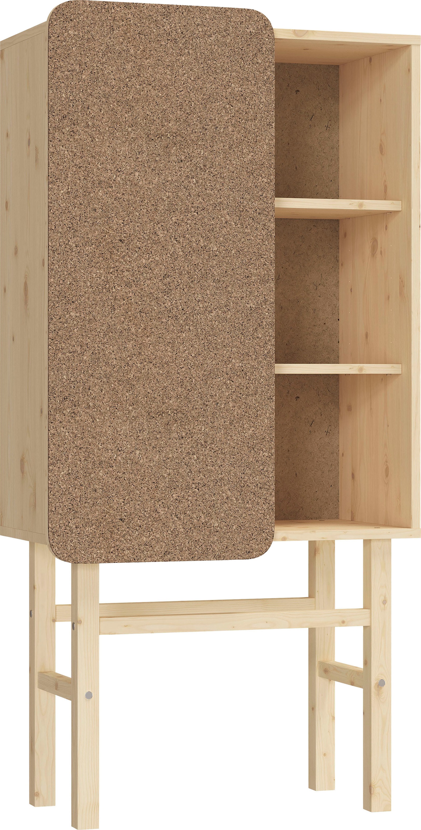 Karup Design Hochkommode »Slide«, Aus massiven Kiefernholz und Kork Pinwand