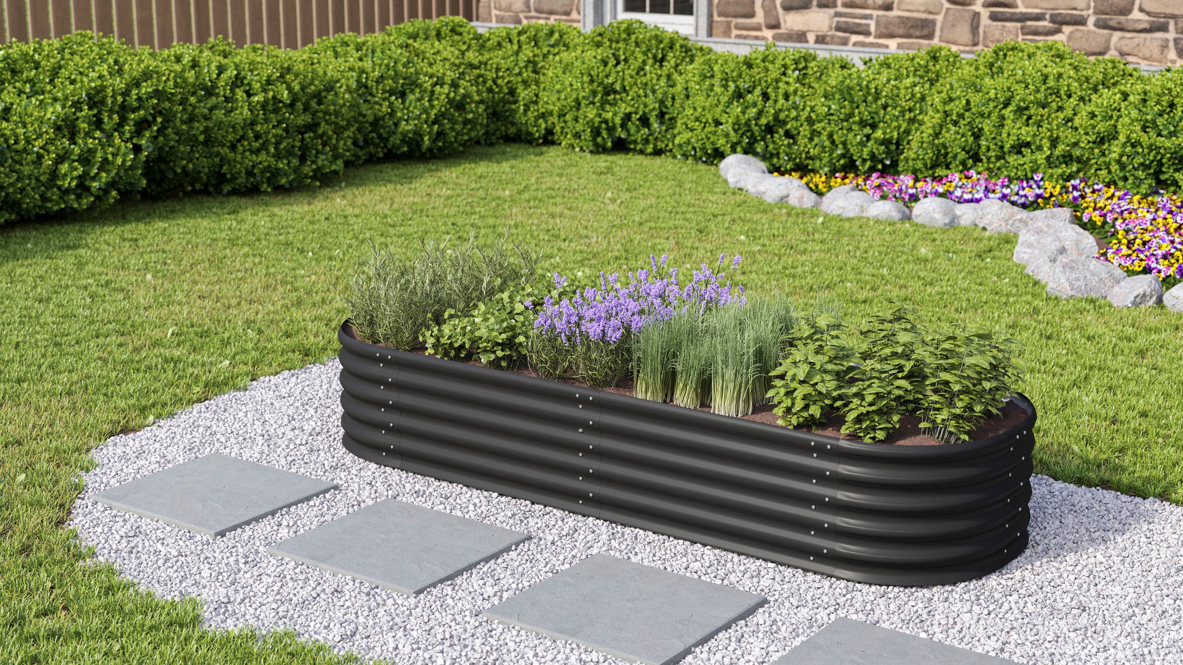 Vitavia Hochbeet »Erweiterung Stretched 401«, TxH: 80x40 cm, schwarz