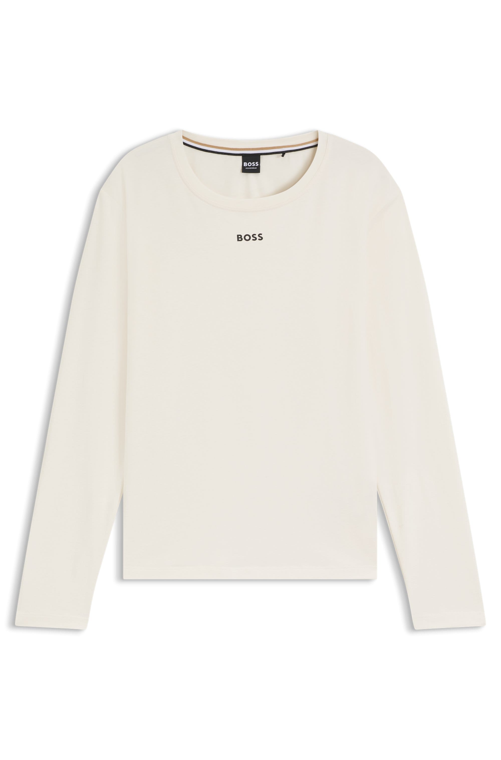 BOSS Langarmshirt mit Rundhalsausschnitt