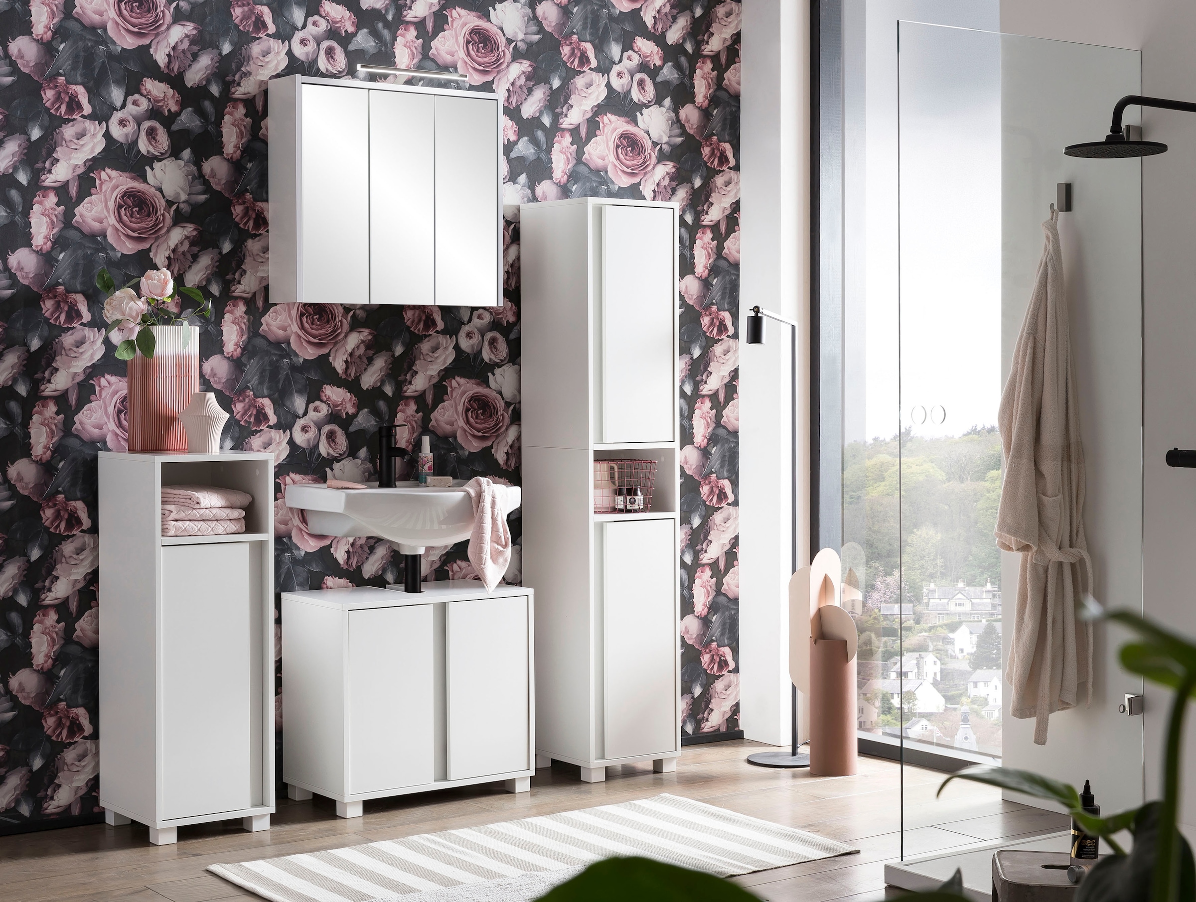 welltime Unterschrank »Dex« Badmöbel, Breite 32cm