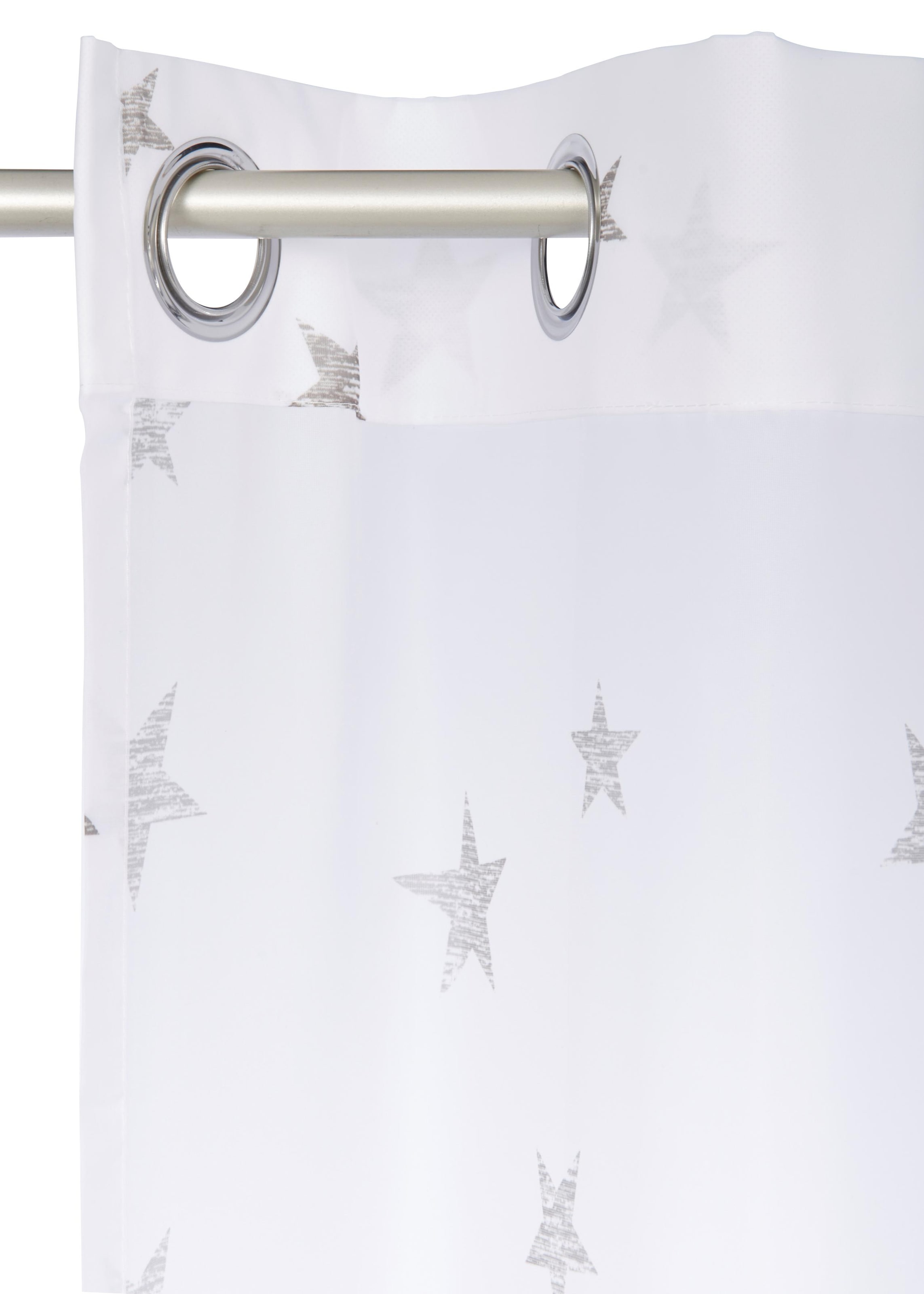 my home Gardine »Stern«, Transparent, St.), Polyester Voile, (1