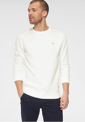 Gant Sweatshirt »ORIGINAL C-NECK SWEAT«, mit Rippbündchen an Saum und Ärmel kaufen