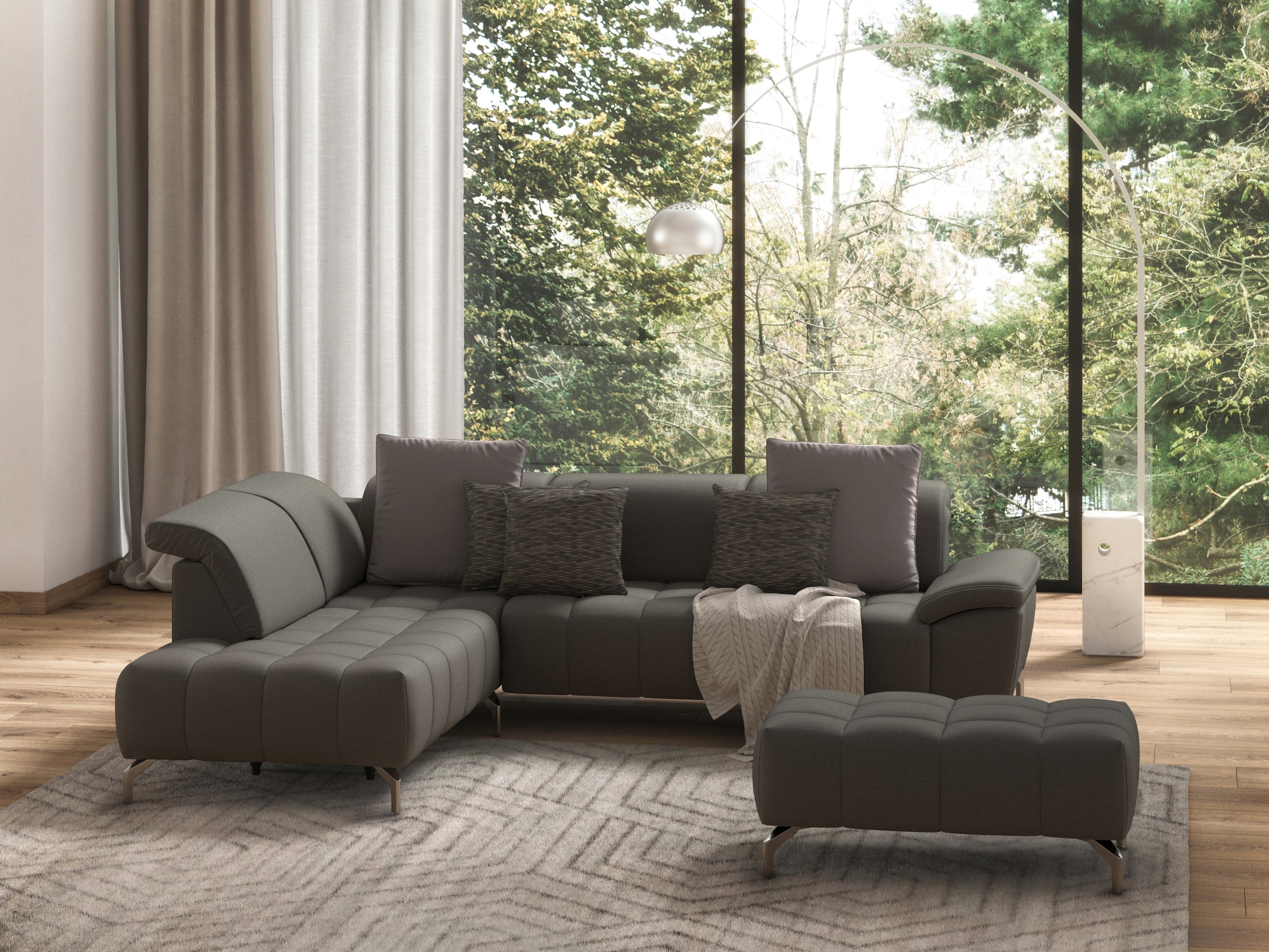 sit&more Hocker »Cool«, mit silberfarbenen Füßen