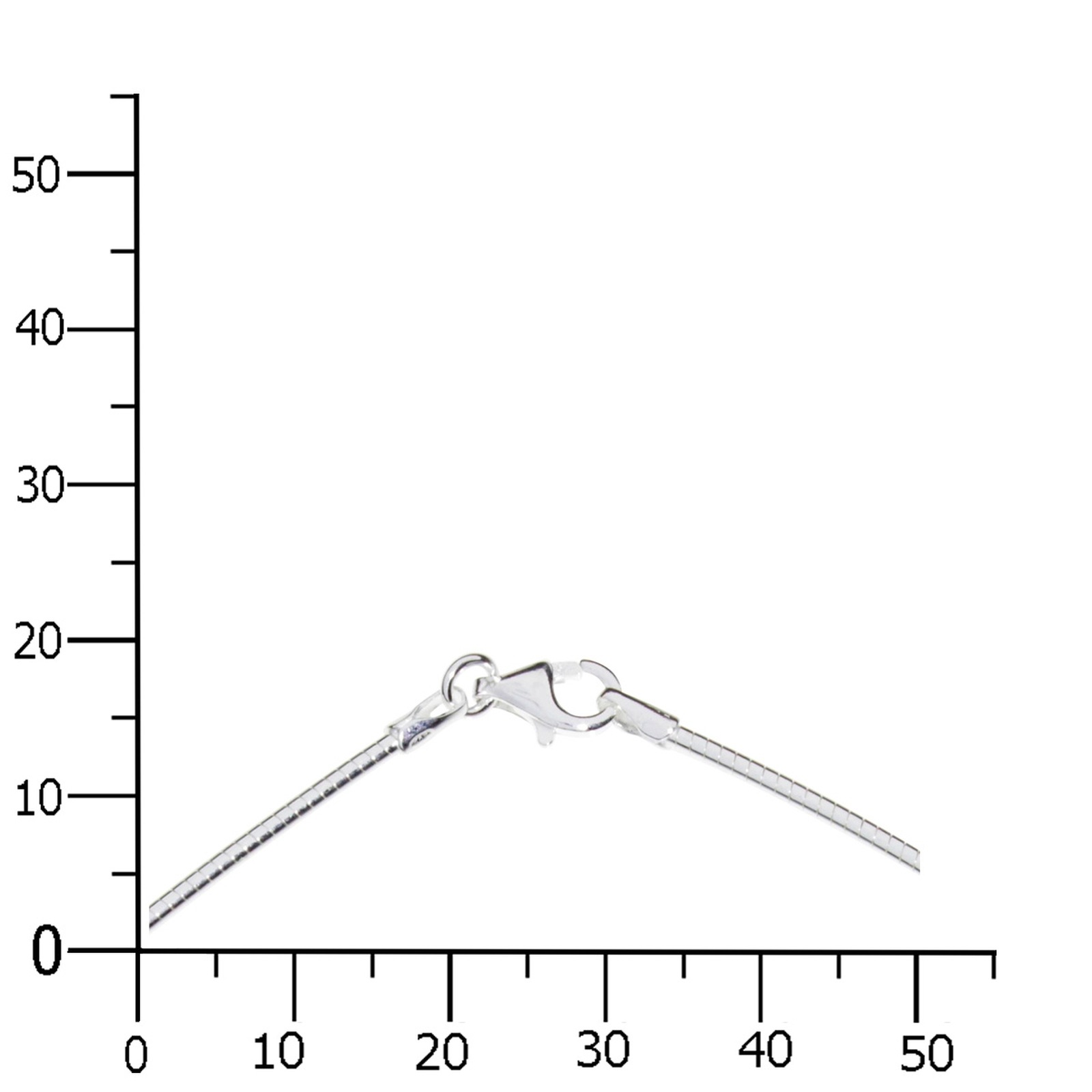 OSTSEE-SCHMUCK Halsreif »- Omega 1,4 mm - Silber 925/000 - ,«