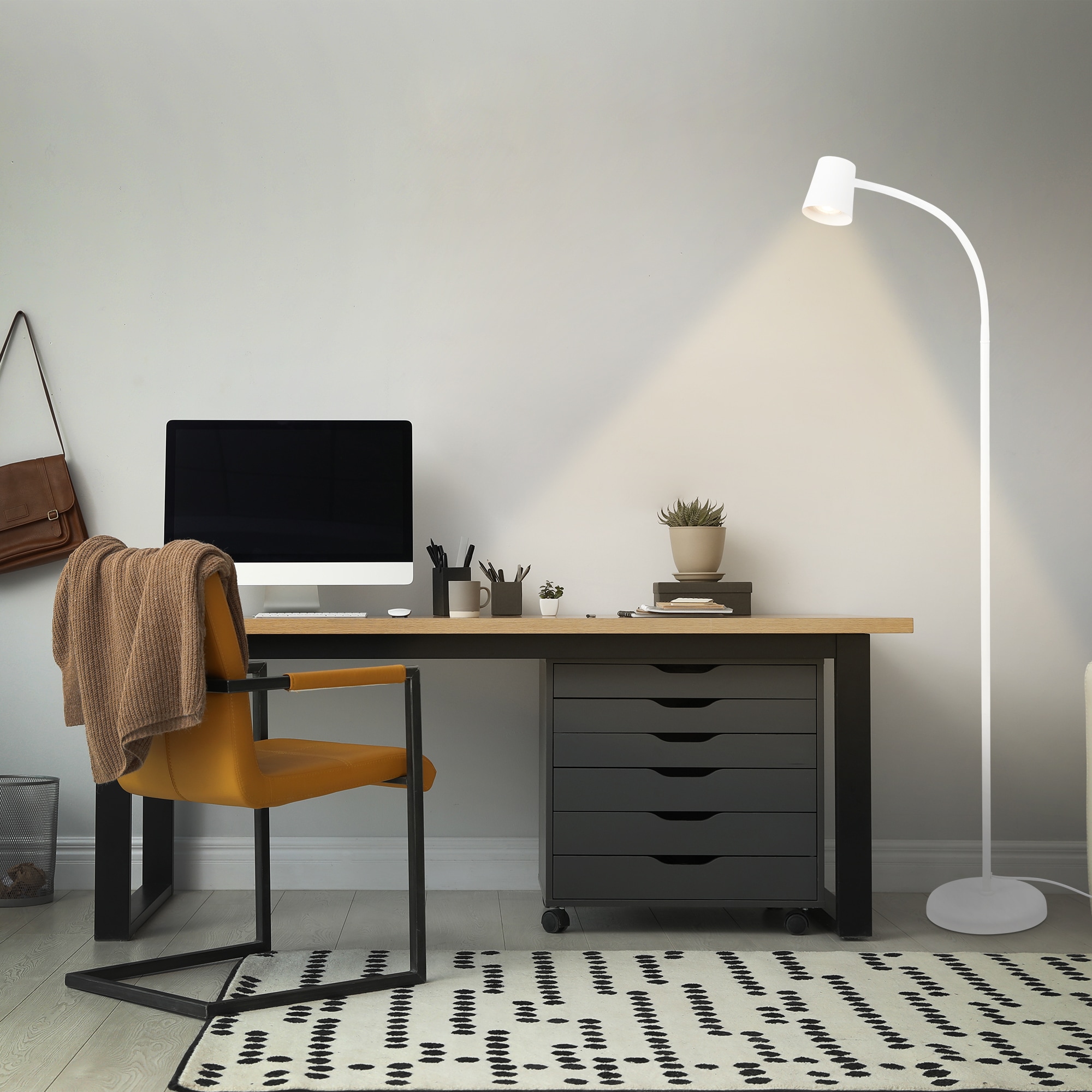 Briloner Leuchten LED Stehlampe »Stehleuchte, weiß, 1xGU10/max. 9W exkl.« GU10