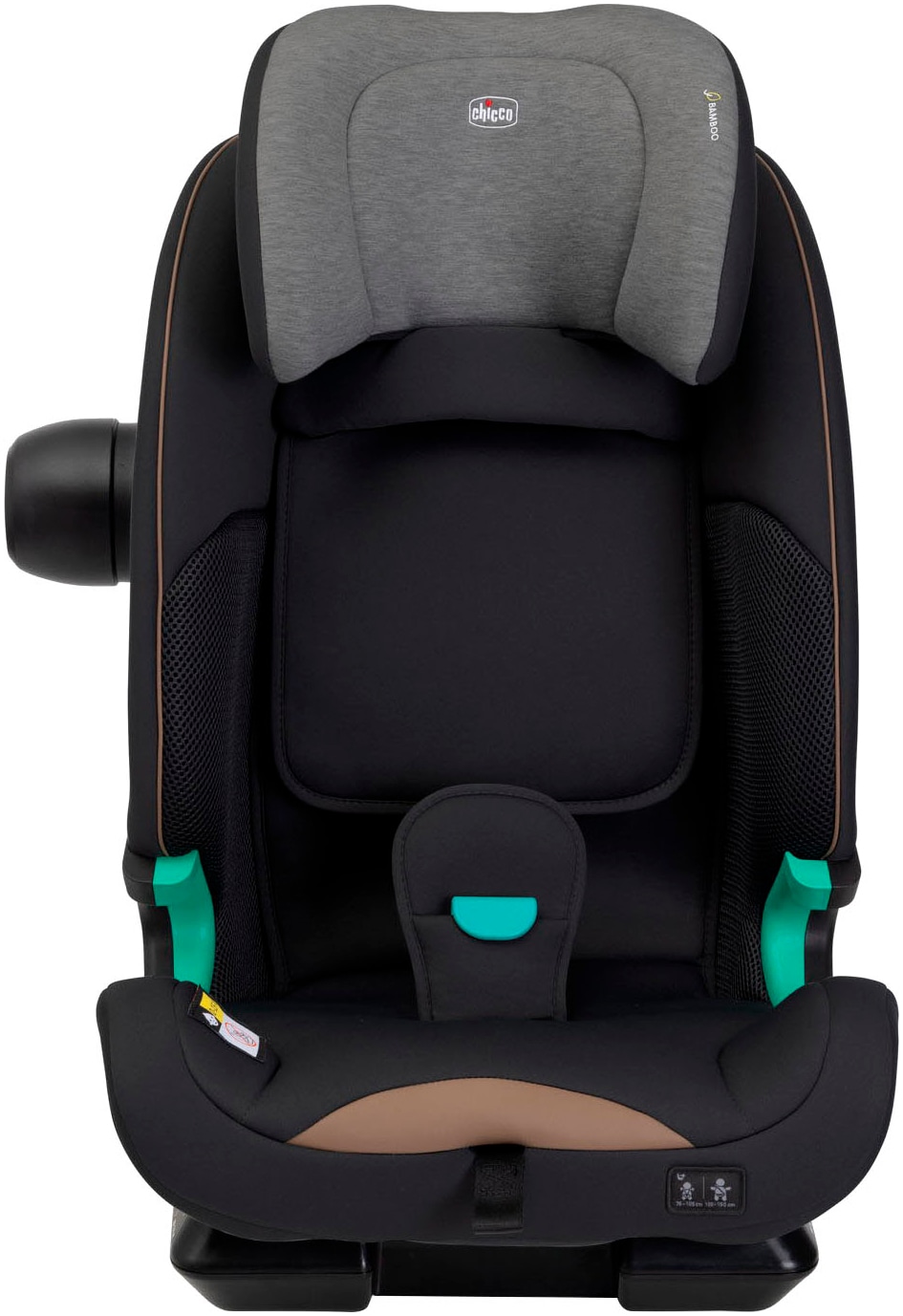 Chicco Autokindersitz »Autokindersitz Seat&Go i-Size, Posh Black«, ISOFIX-Befestigung