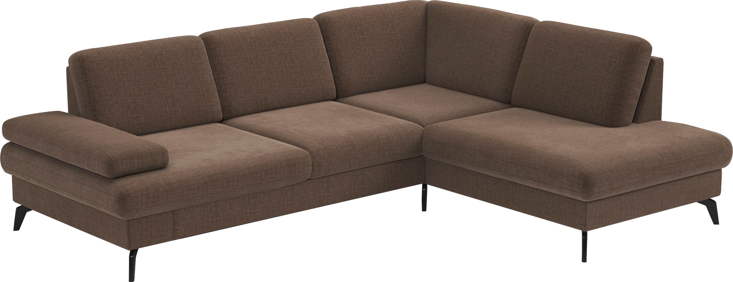 sit&more Ecksofa »Morris L-Form, inkl. Sitztiefenverstellung«, wahlweise mit Armteilverstellung, Bettfunktion & Bettkasten