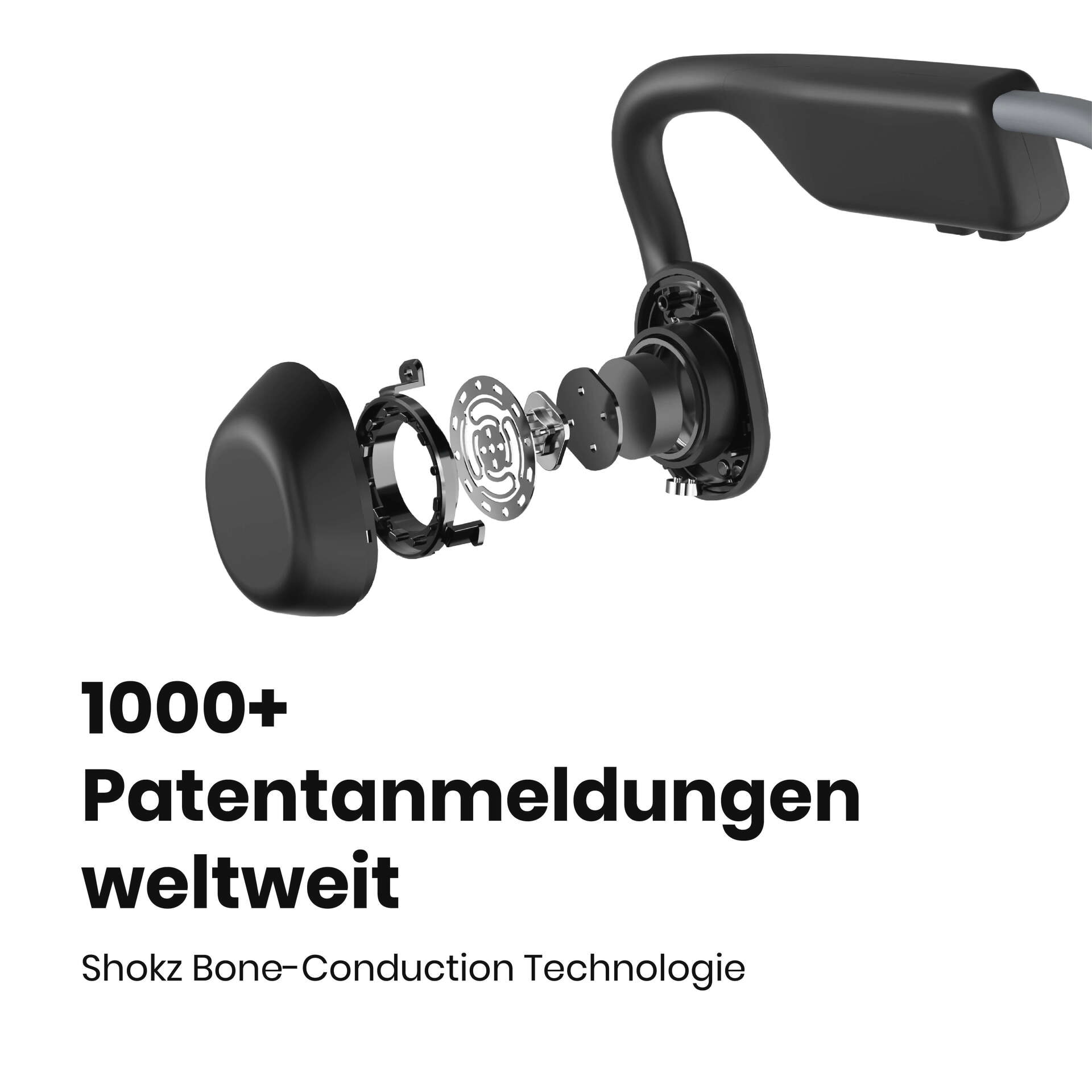 Shokz Open-Ear-Kopfhörer »OpenMove + Cooling Towel«