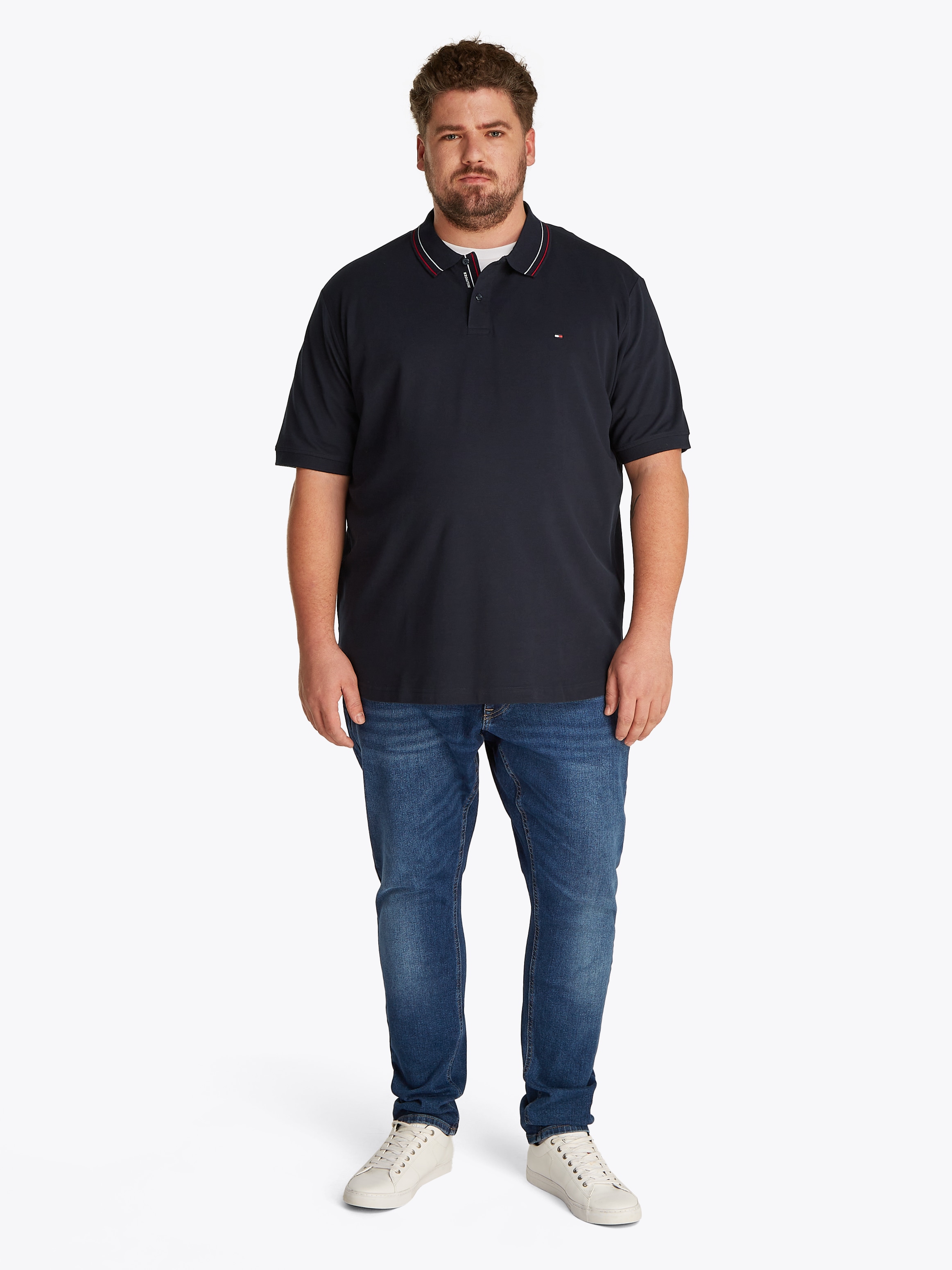 Tommy Hilfiger Big & Tall Poloshirt »BT-PLACKET INTEREST REG POLO-B«, Große Größen