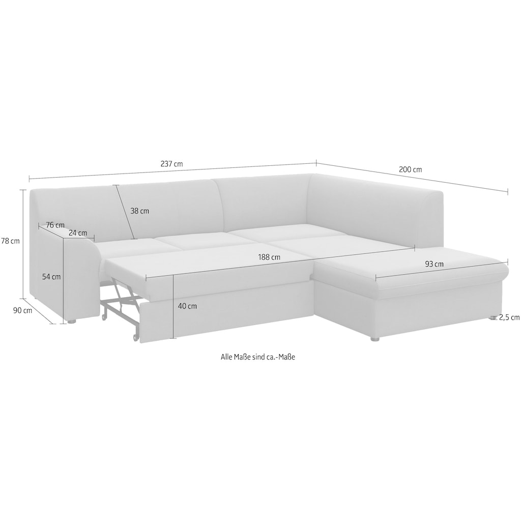 DOMO collection Ecksofa »Topper«