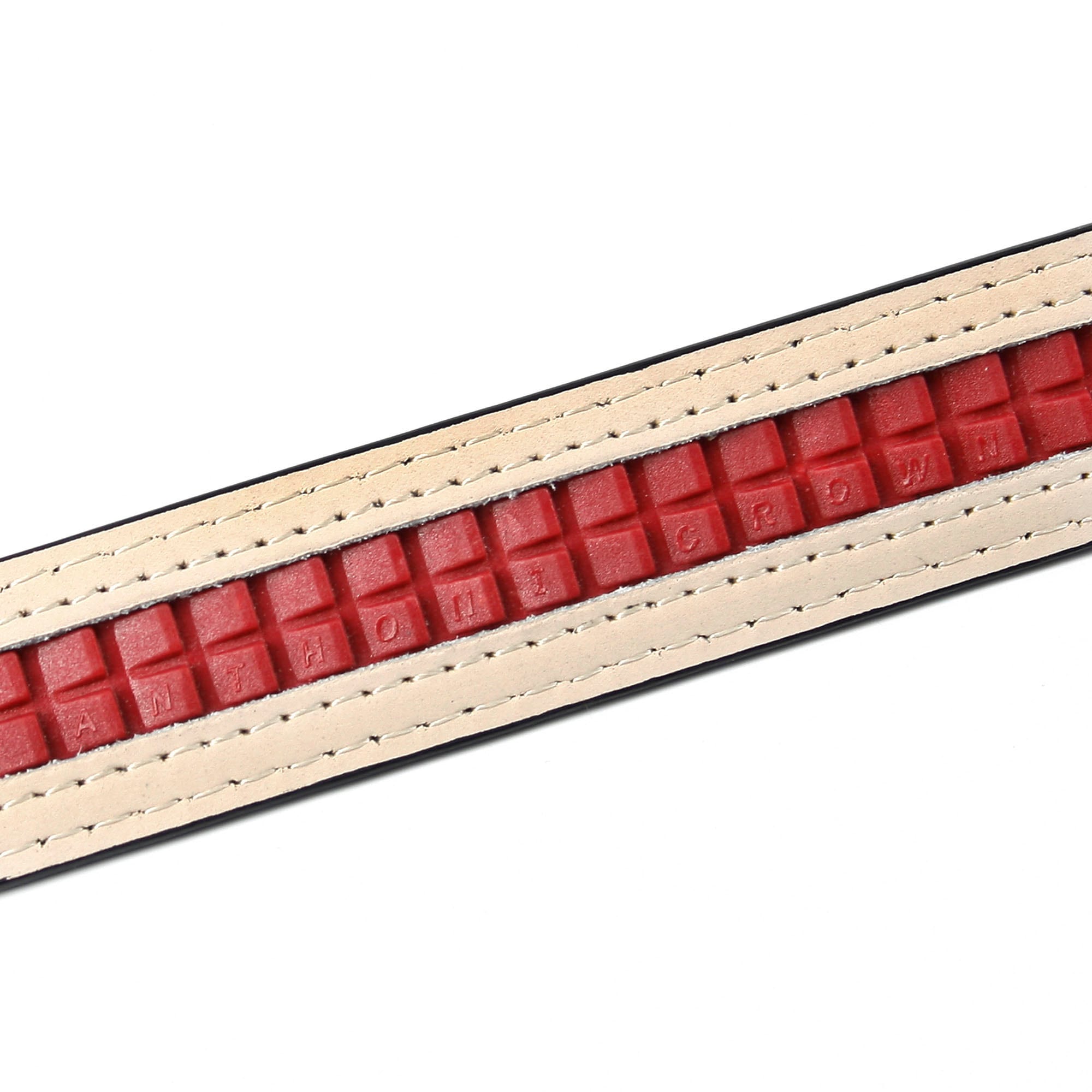 Anthoni Crown Ledergürtel, in schmaler Form mit Designer Schließe