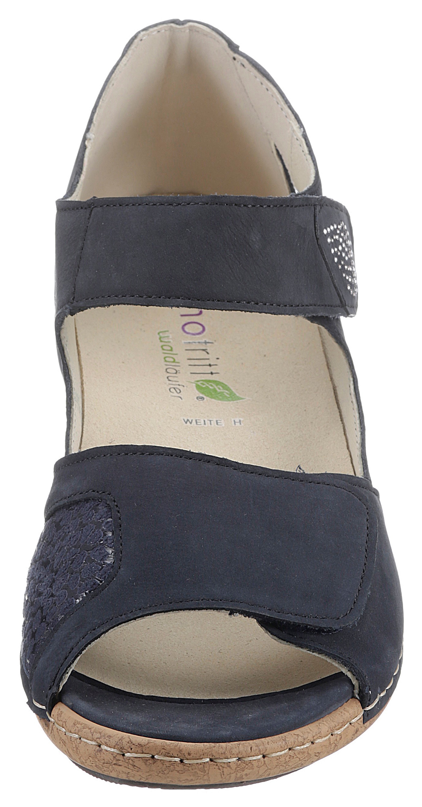 Waldläufer Riemchensandale »HELIETT-SOFT«, Sommerschuh, Sandalette, Keilabsatz, mit Strasssteine, H-Weite