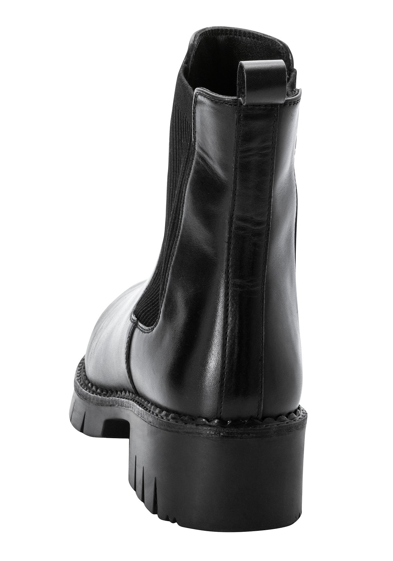 Sheego Chelseaboots »Chelsea-Boots mit stark profilierter Sohle, aus Leder«