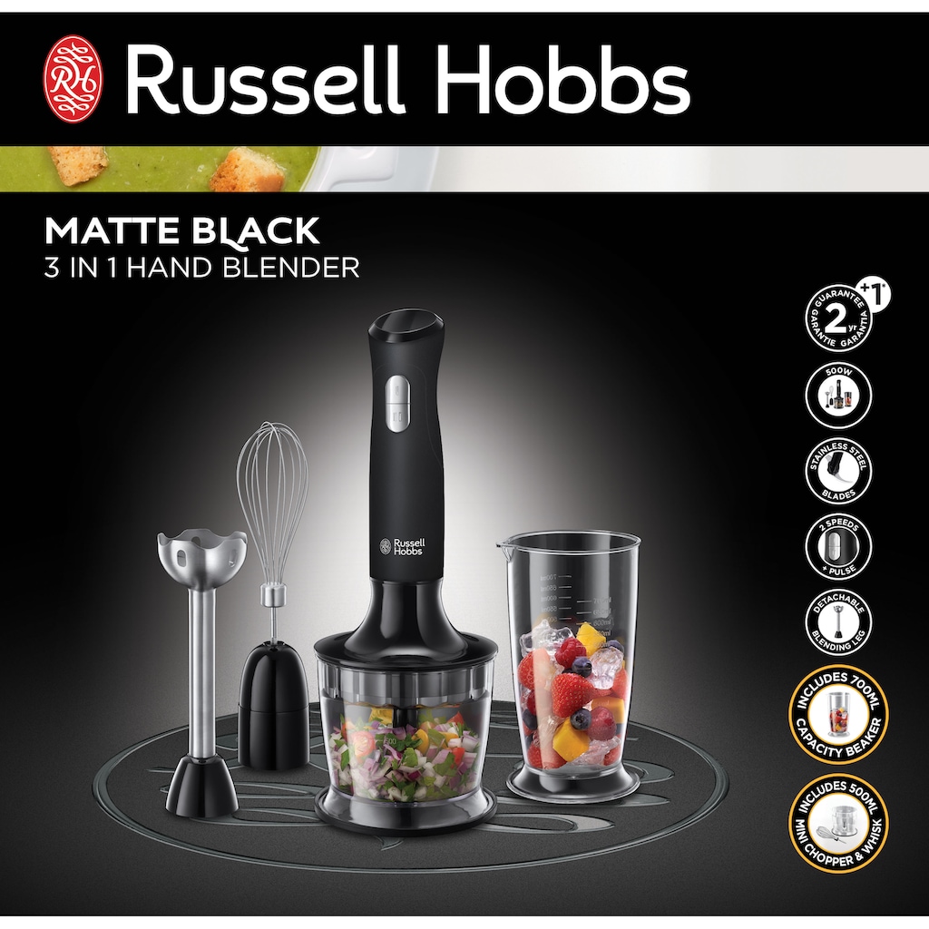 RUSSELL HOBBS Zerkleinerer »Matte Black 24662-56 Mini«, 200 W