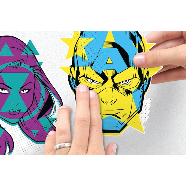 Komar Wandtattoo »Avengers Mightiest Heroes«, (7 St.), 100x70 cm (Breite x  Höhe), selbstklebendes Wandtattoo online kaufen | mit 3 Jahren XXL Garantie
