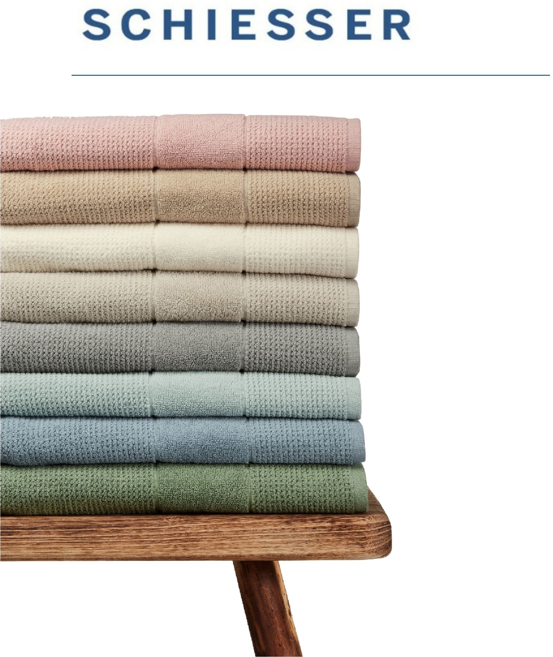 Schiesser Saunatuch »Turin in angesagter Reiskornoptik« OEKO-TEX® MADE IN GREEN