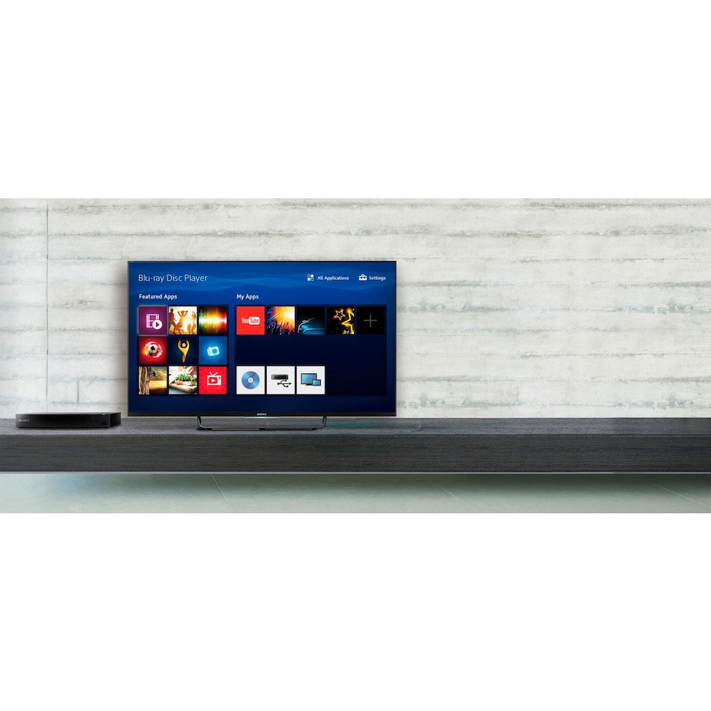 Sony Blu-ray-Player »BDP-S6700«, 4k Ultra HD, Miracast (Wi-Fi Alliance)-LAN (Ethernet)-WLAN, 3D-fähig-4K Upscaling, Full HD