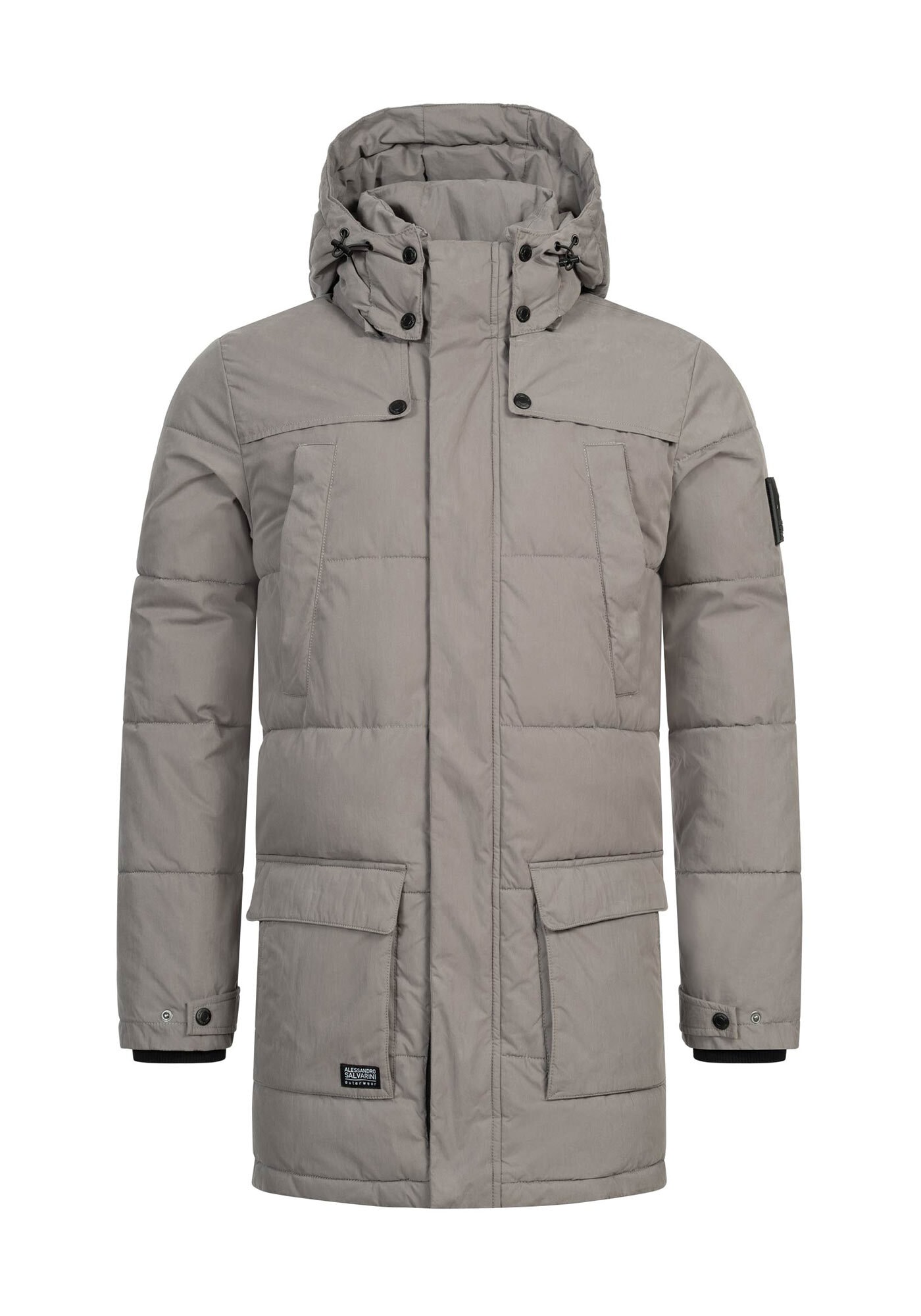 Alessandro Salvarini Winterjacke »A. Salvarini Herren Winterjacke lang mit Teddyfell gefüttert AS458«