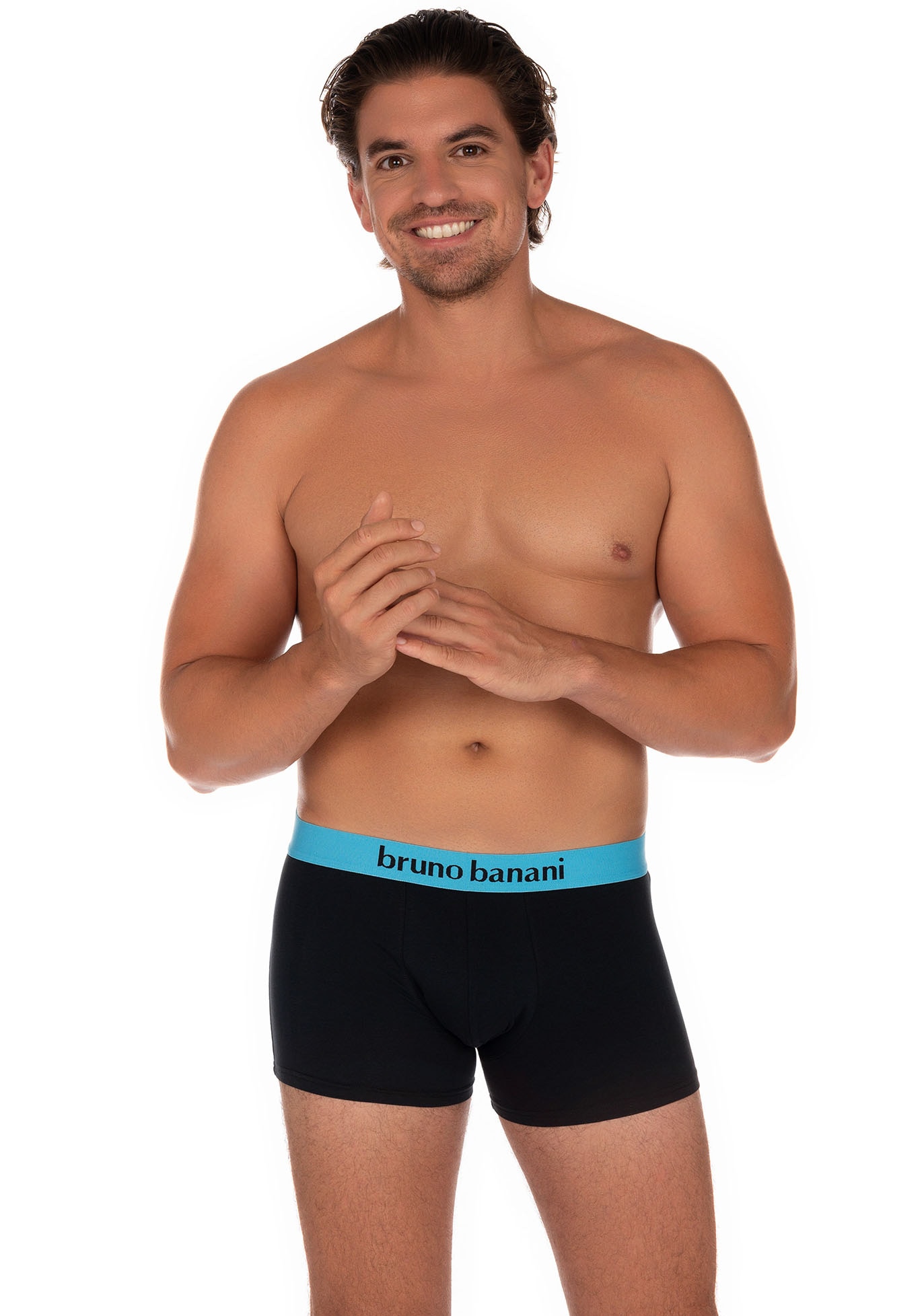 Bruno Banani Boxer, (2er Pack), mit kontrastreichem Logobund