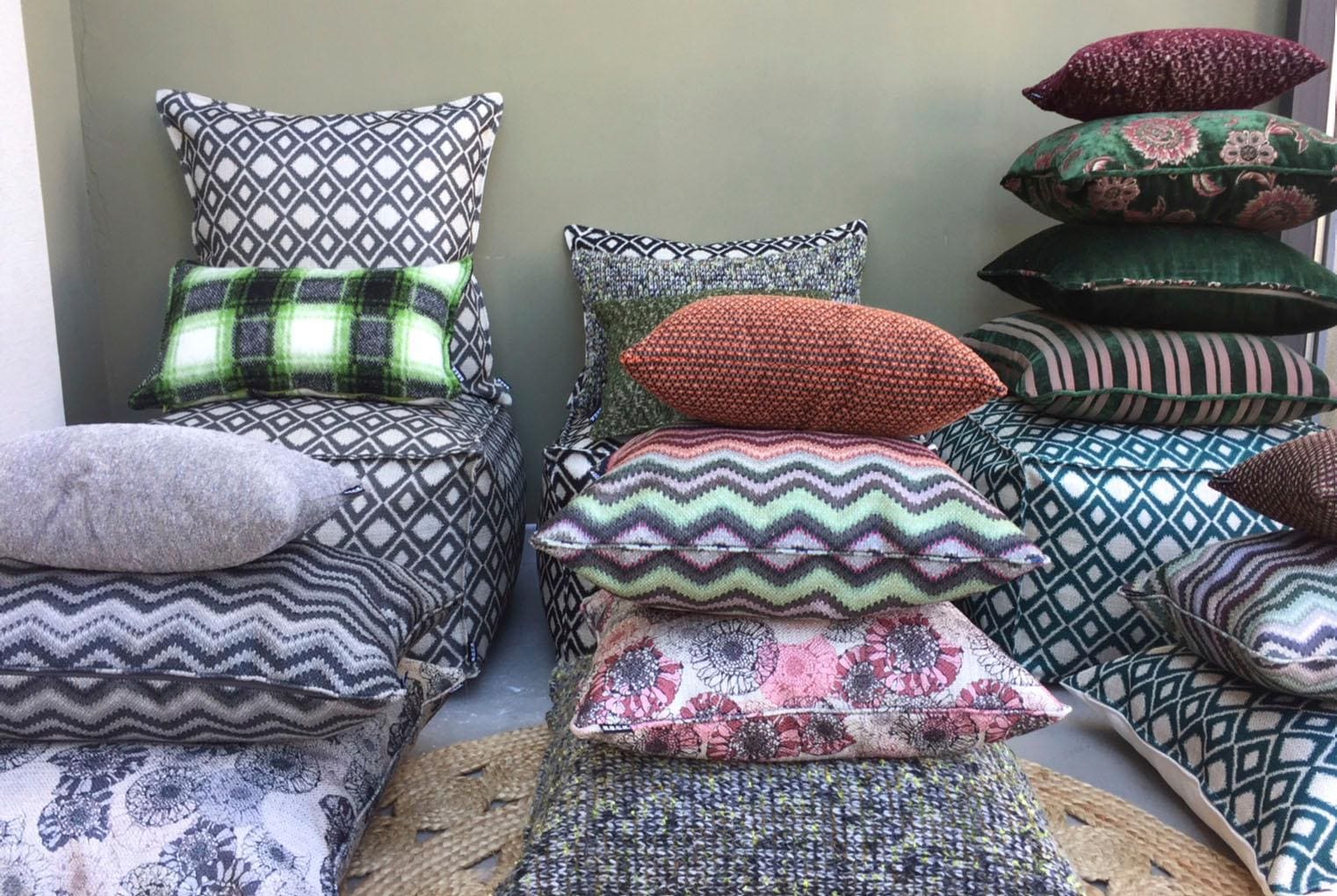 H.O.C.K. Dekokissen »Vigo« im Rautendesign, Kissenhülle mit Füllung, 1 Stück