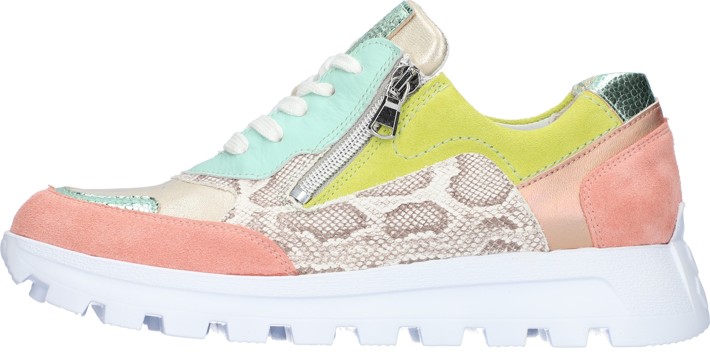 Waldläufer Sneaker »H-AJALA«  Schnürschuh, Halbschuh, Komfortschuh mit Reißverschluss, H-Weite