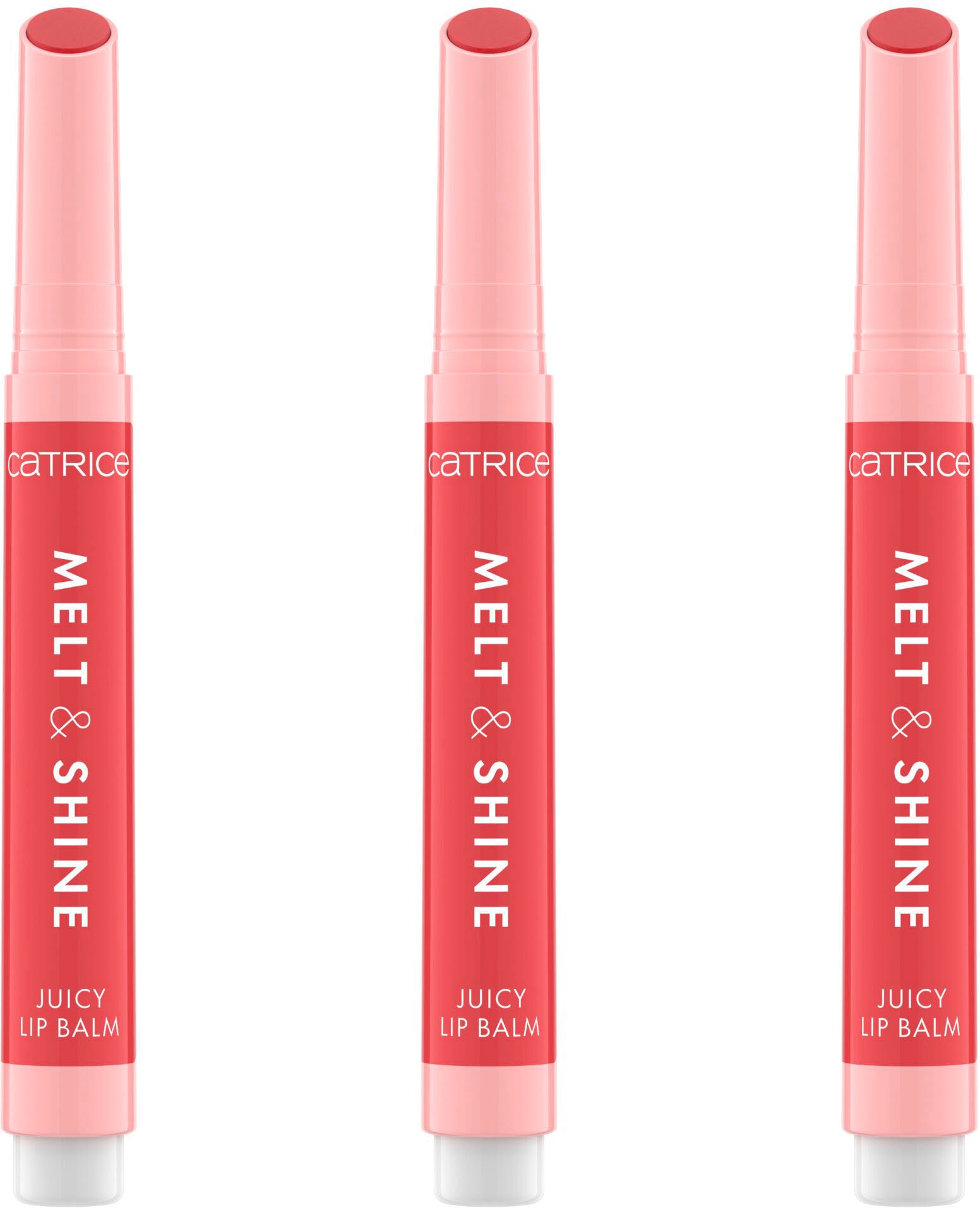 Catrice Lippenbalsam »Melt & Shine Juicy Lip Balm«, (Set, 3 tlg.), mit weicher Textur