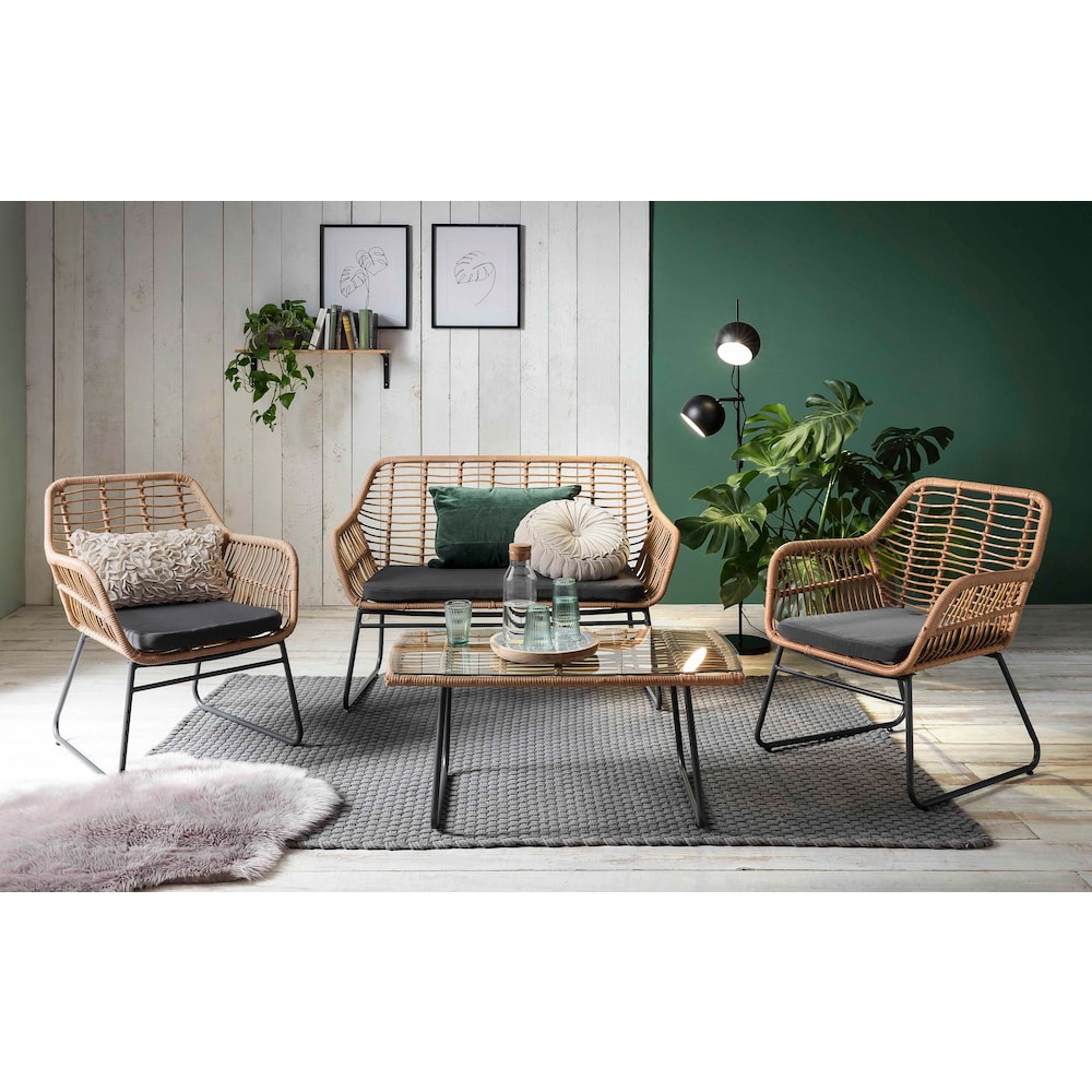 Sitzgruppe »Yaro«, für Indoor, Terrasse, Wintergarten oder Garten geeignet