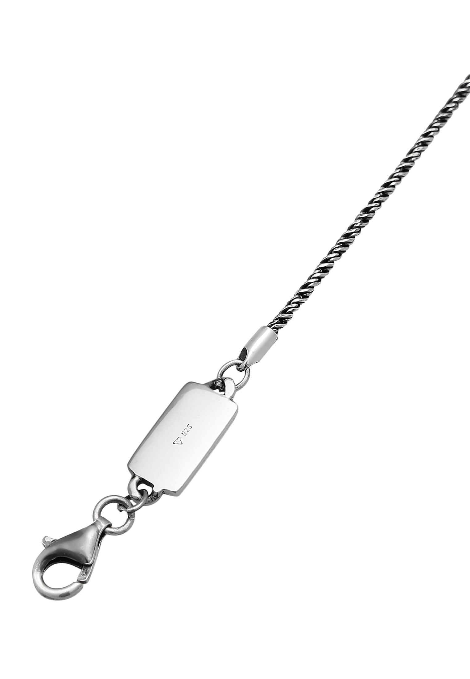 Kuzzoi Armkette »Armband Herren Basic Kordelkette Gedreht 925 Silber«