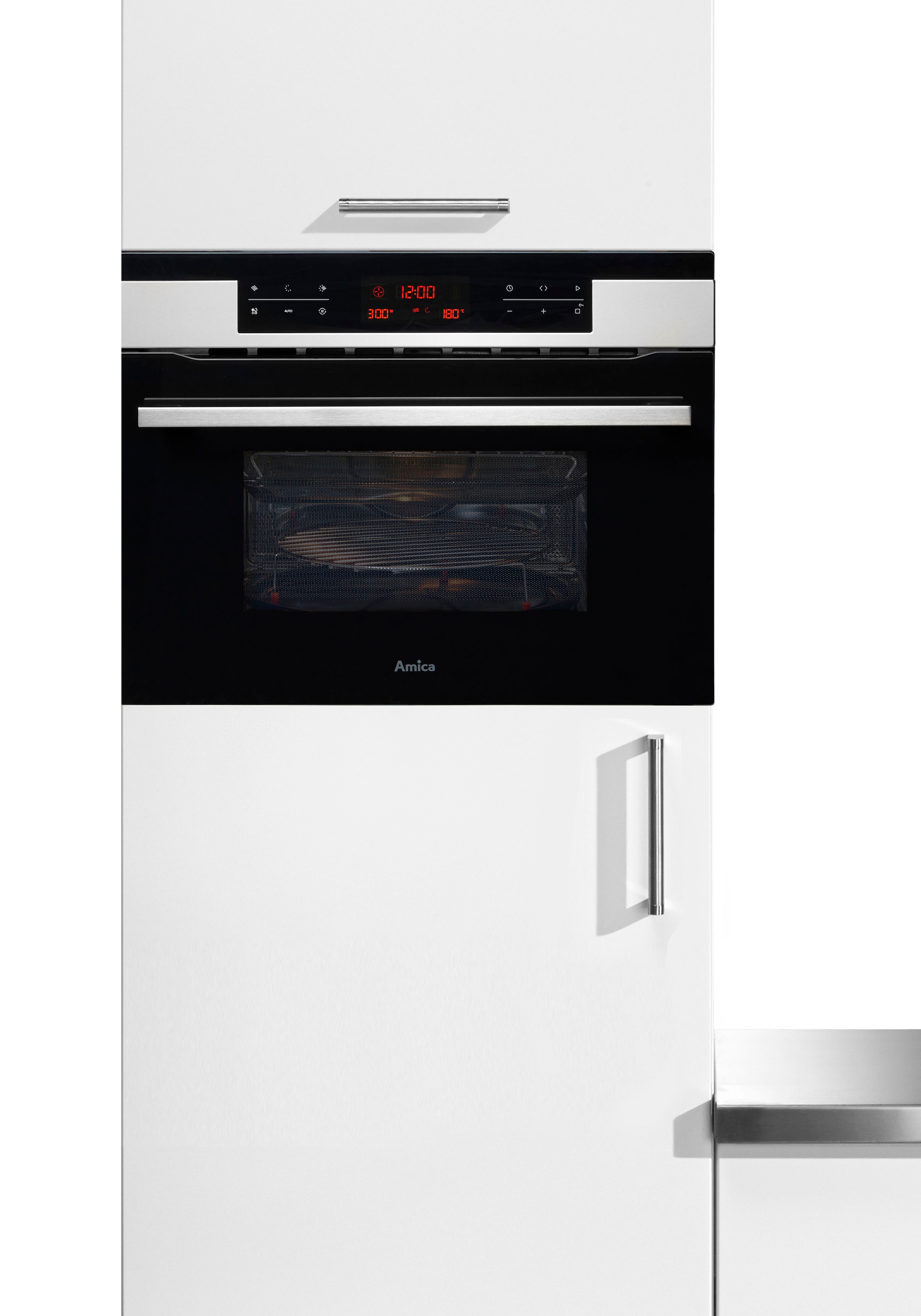 Amica Backofen mit Mikrowelle  »EBC 841 600 E«, 13 Automatikprogramme anhand des Gewichts und der Art des Gerichts