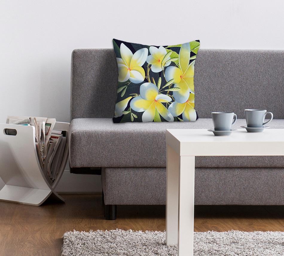 queence Dekokissen »»Blüten«« Kissenhülle ohne Füllung, 1 Stück