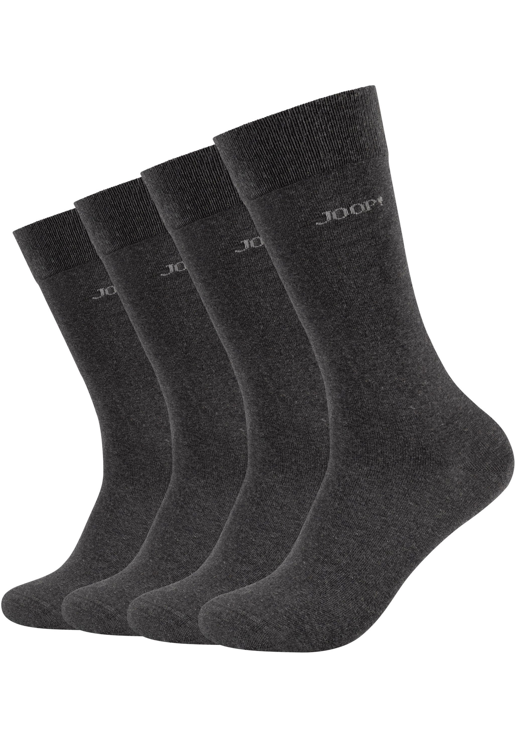 JOOP! Socken »premium essentials«, (4er Pack), Premium Essentials, verstärkte Ferse, haltbare Spitze