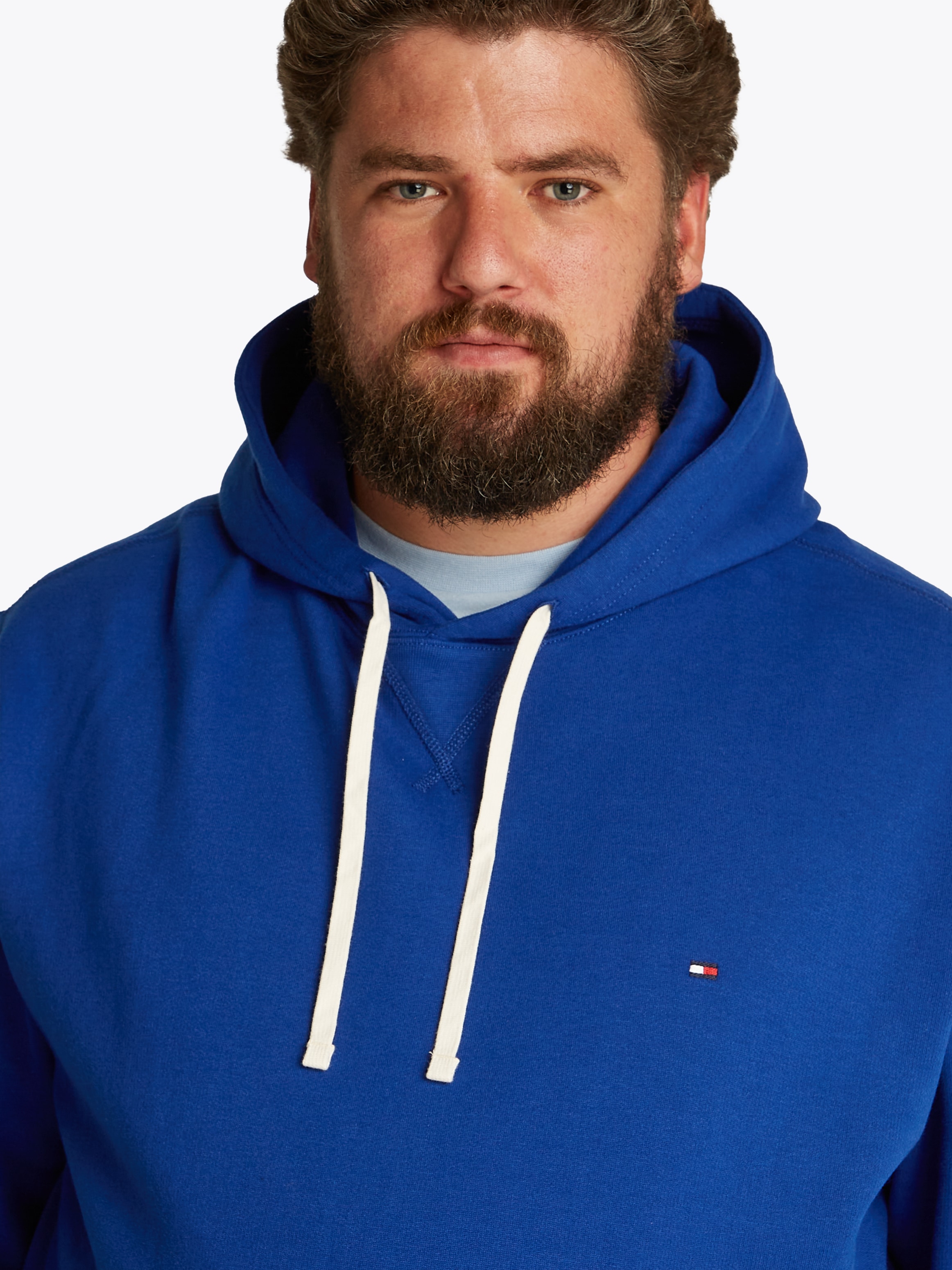 Tommy Hilfiger Big & Tall Sweatshirt »BT-ESSENTIAL FLEECE HOODY-B«, in Großen Größen, Logostickerei