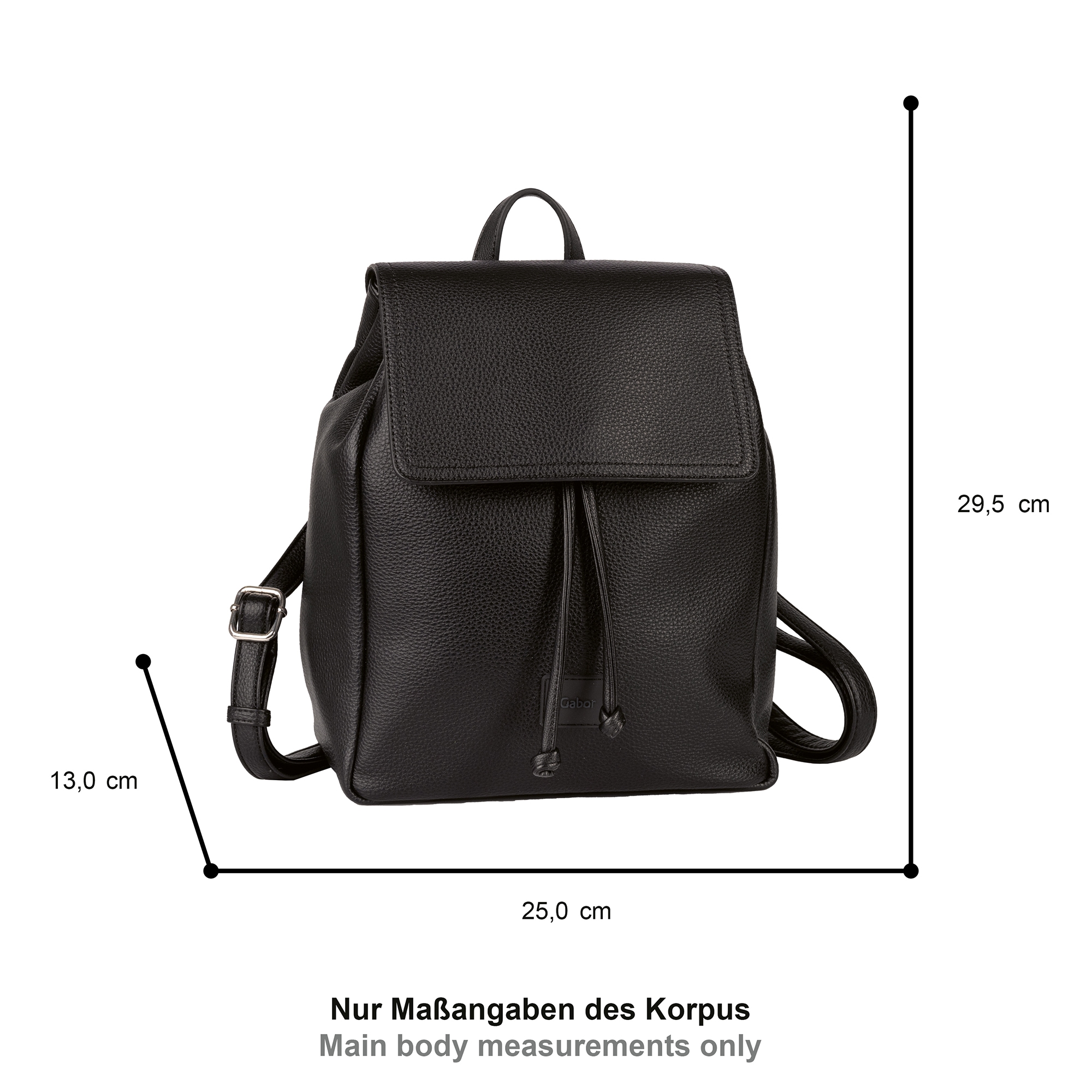 Gabor Rucksack »Elfie«, aus fein genarbtem, glattem Kunstleder und mit einem Logo Rubber Patch
