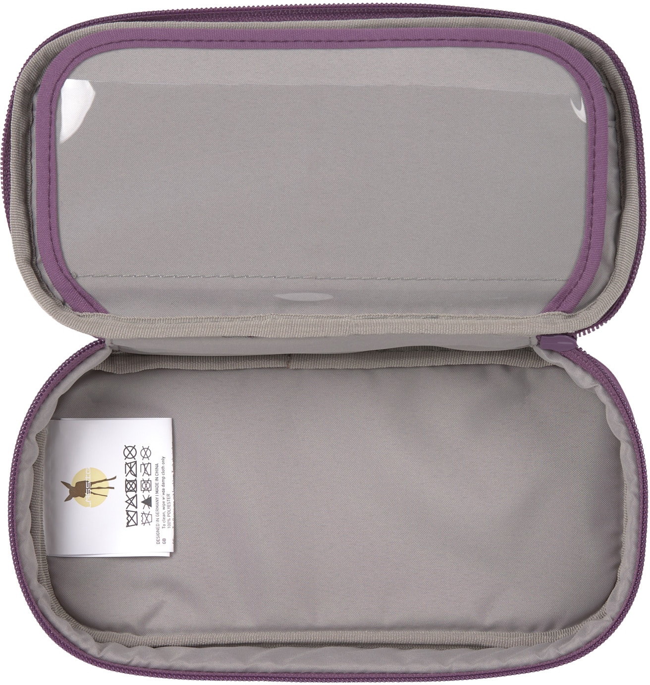 LÄSSIG Schreibgeräteetui »Unique, Spacy, Purple«, PETA-approved vegan; aus recyceltem Material