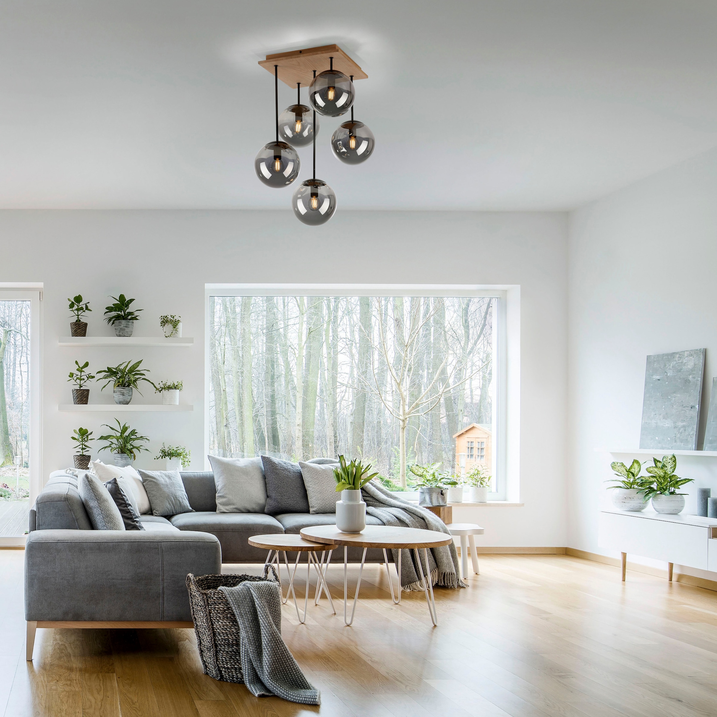 JUST LIGHT Deckenleuchte »GREEN WIDO« E14 1 Stk.