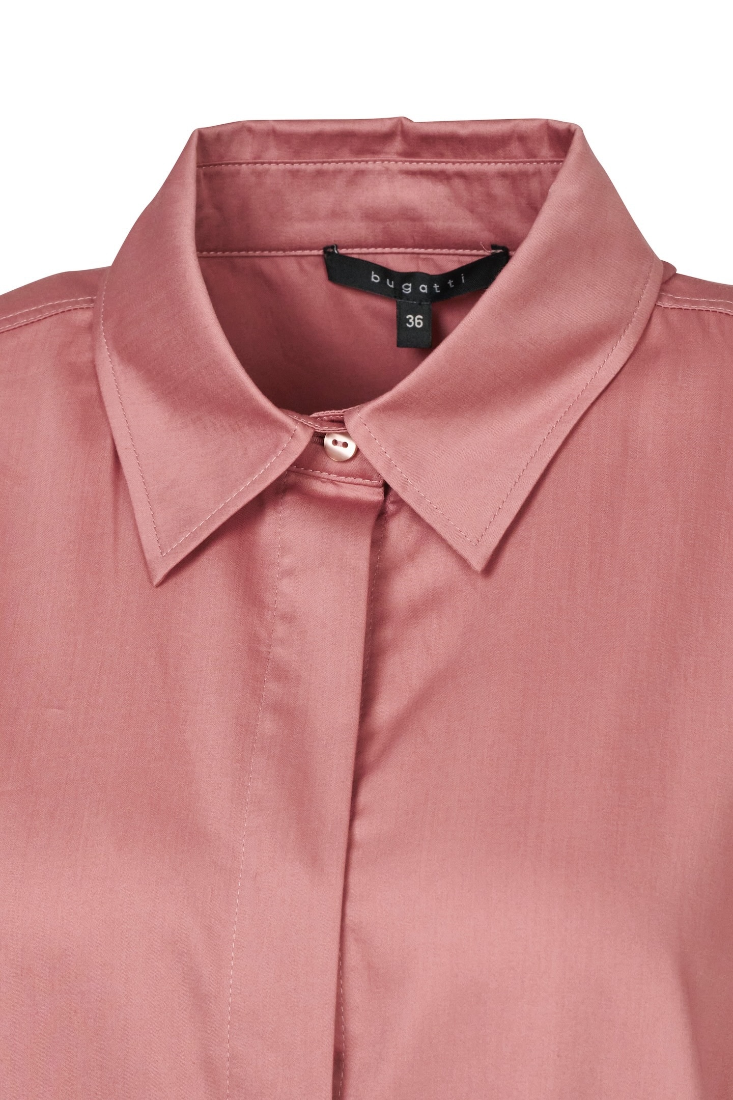 bugatti Hemdbluse, aus Baumwoll-Satin