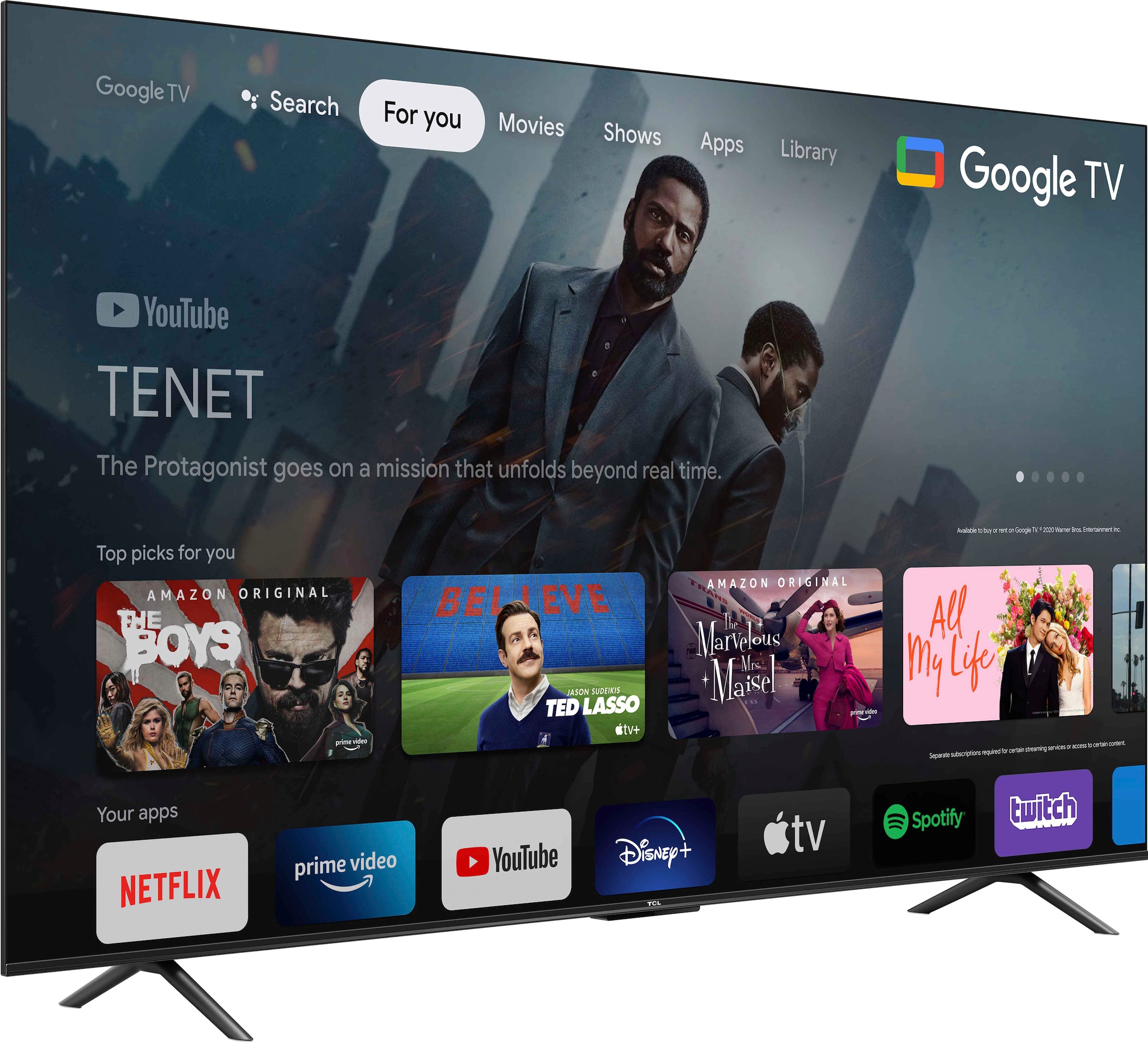 TCL LED-Fernseher »75P631X2«, 4K Ultra HD, Android TV-Google TV-Smart-TV
