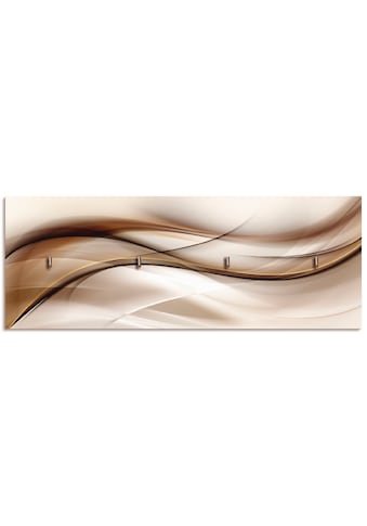 Artland Hakenleiste »Braune abstrakte Welle«, aus Holz mit 4 Schlüsselhaken –... kaufen
